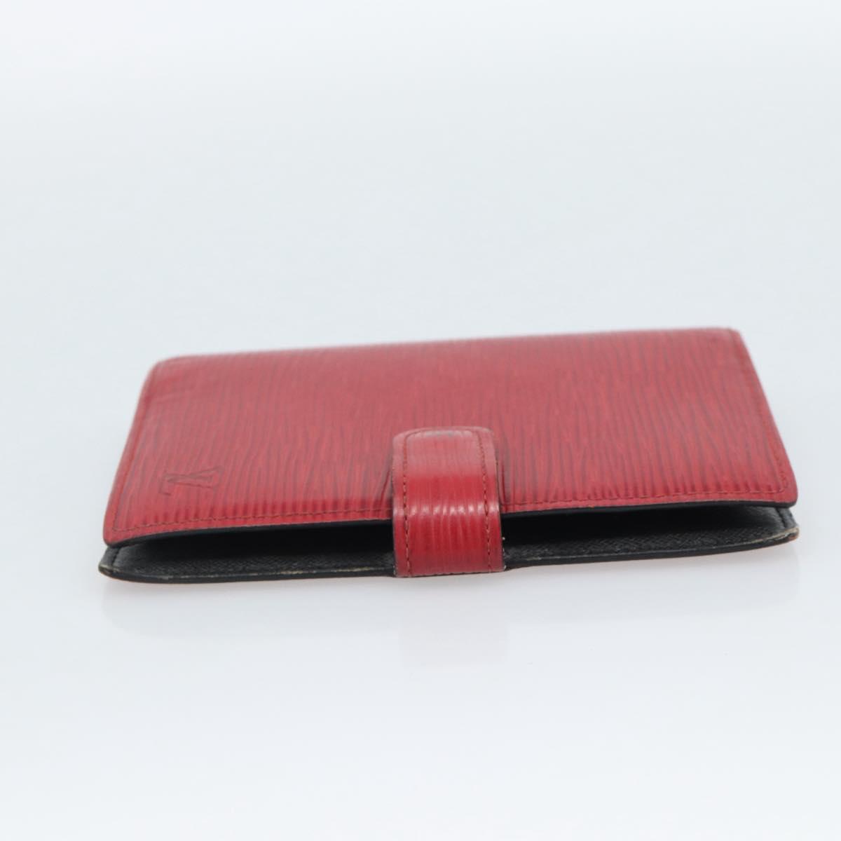LOUIS VUITTON Epi Agenda PM Day Planner Cover Red R20057 LV Auth 187533