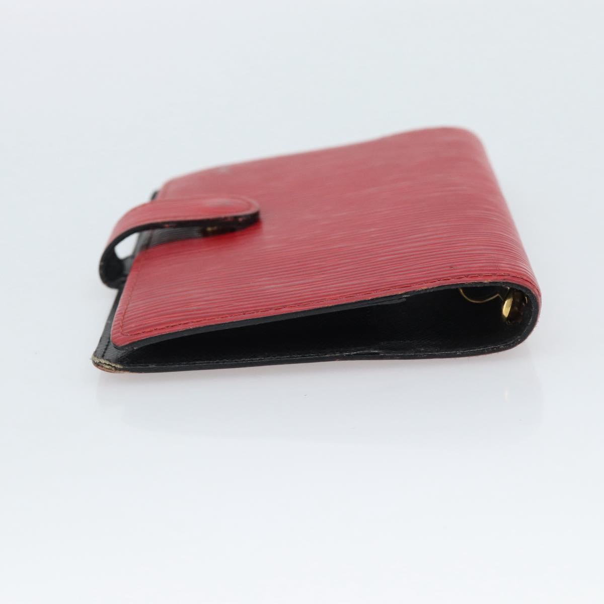 LOUIS VUITTON Epi Agenda PM Day Planner Cover Red R20057 LV Auth 187533