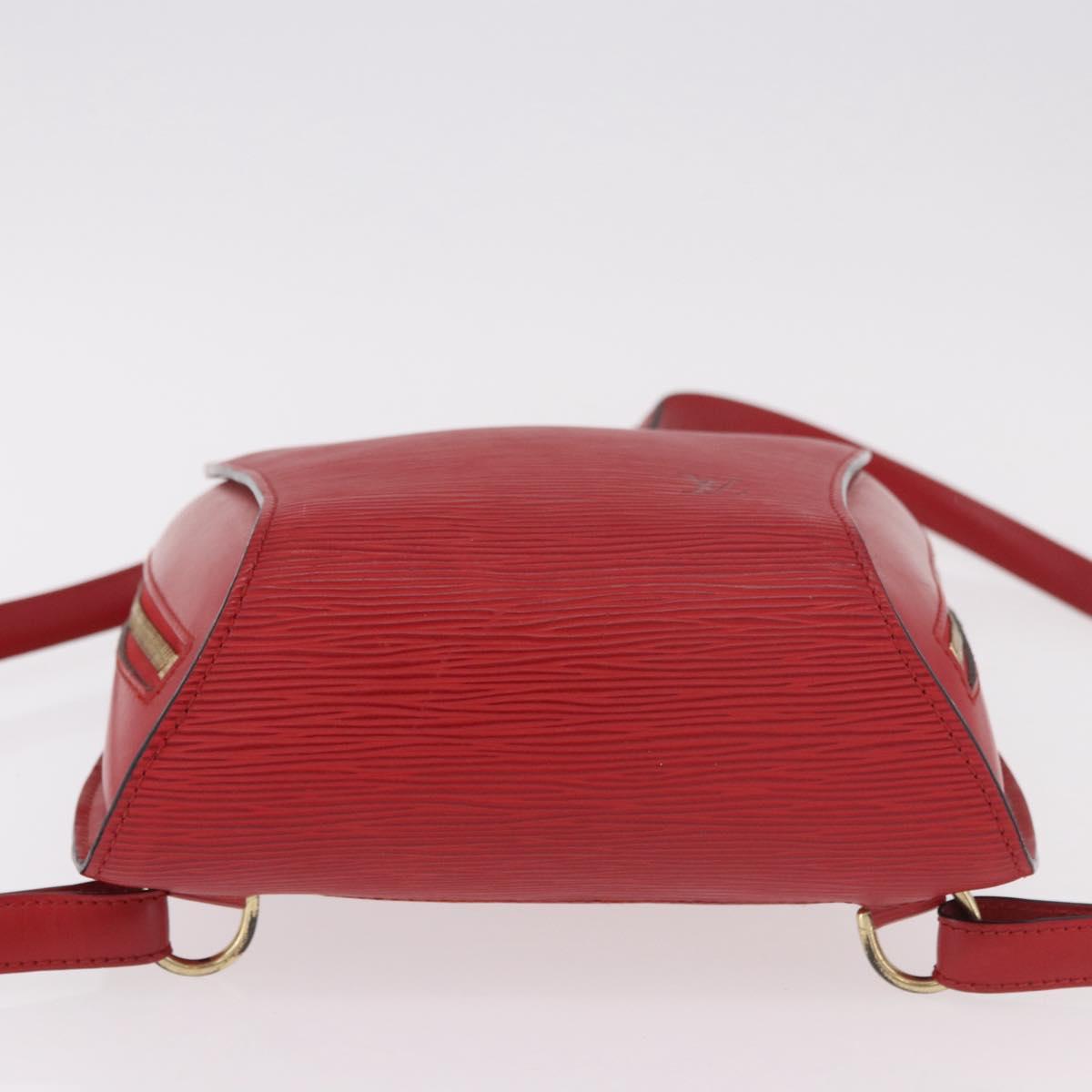 LOUIS VUITTON Epi Mabillon Backpack Castilian Red M52237 LV Auth 187537
