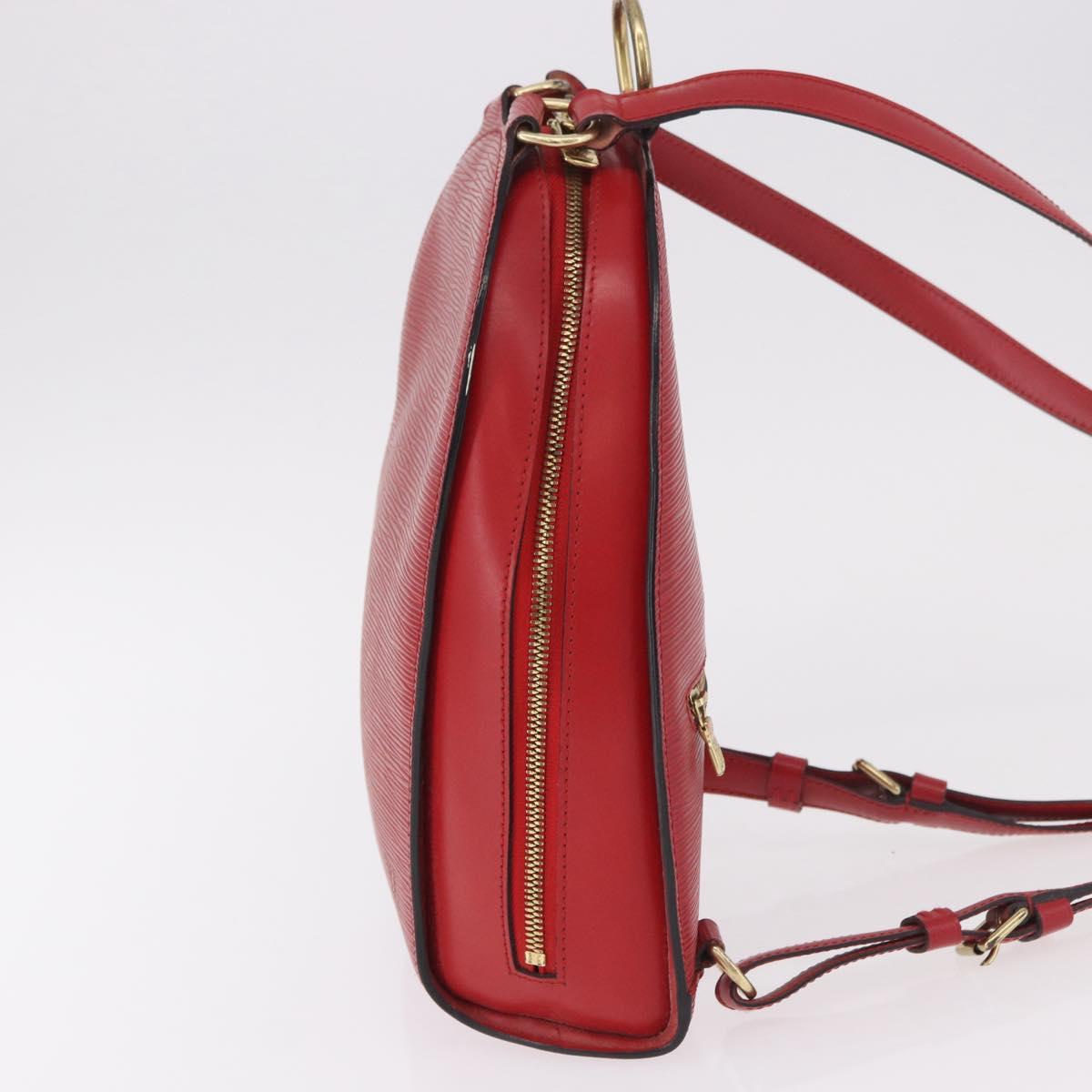 LOUIS VUITTON Epi Mabillon Backpack Castilian Red M52237 LV Auth 187537