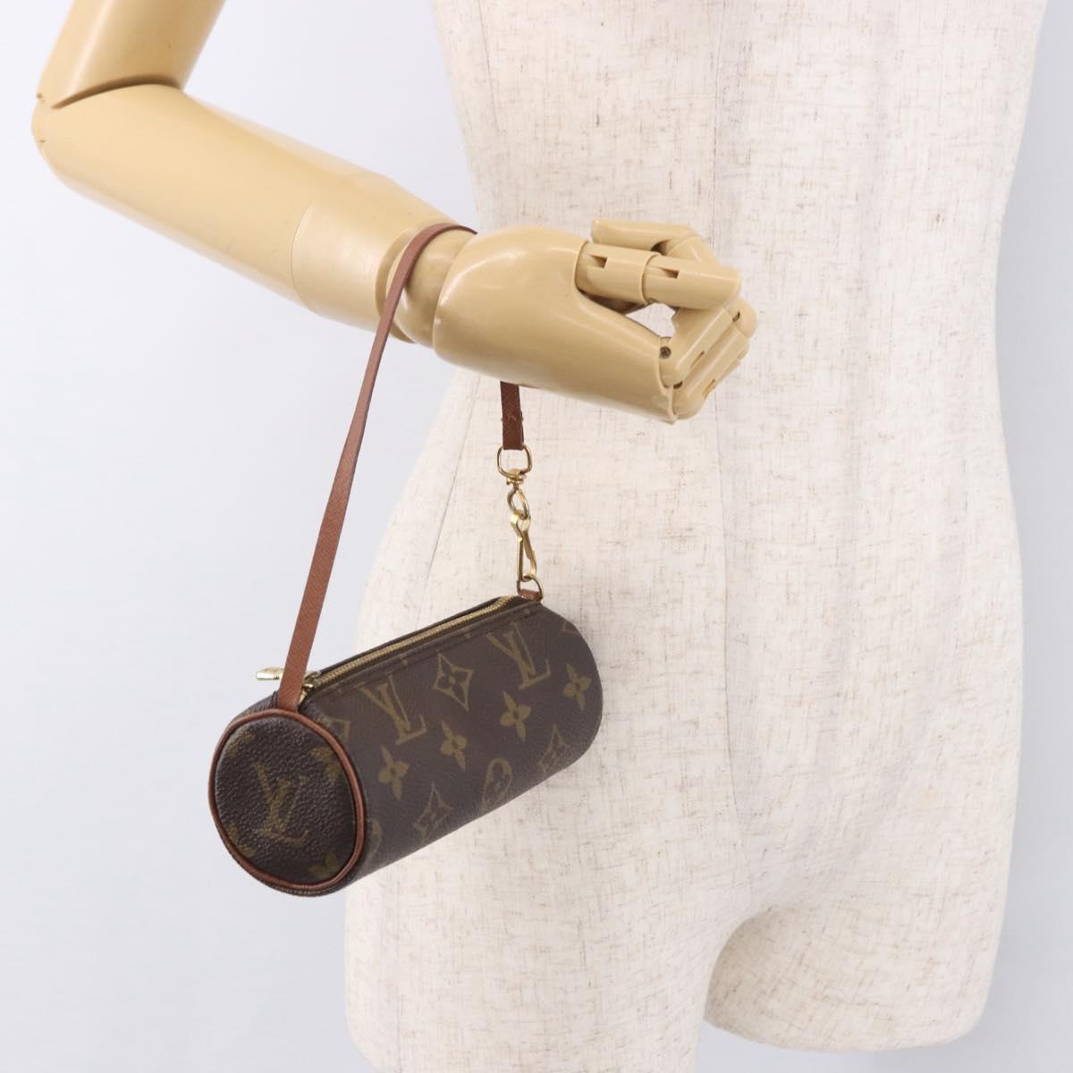 LOUIS VUITTON Monogram Papillon Pouch Pouch LV Auth 187538