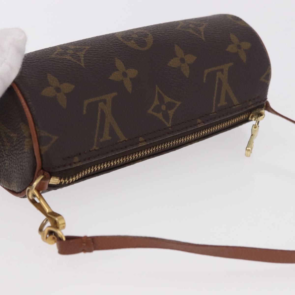 LOUIS VUITTON Monogram Papillon Pouch Pouch LV Auth 187538