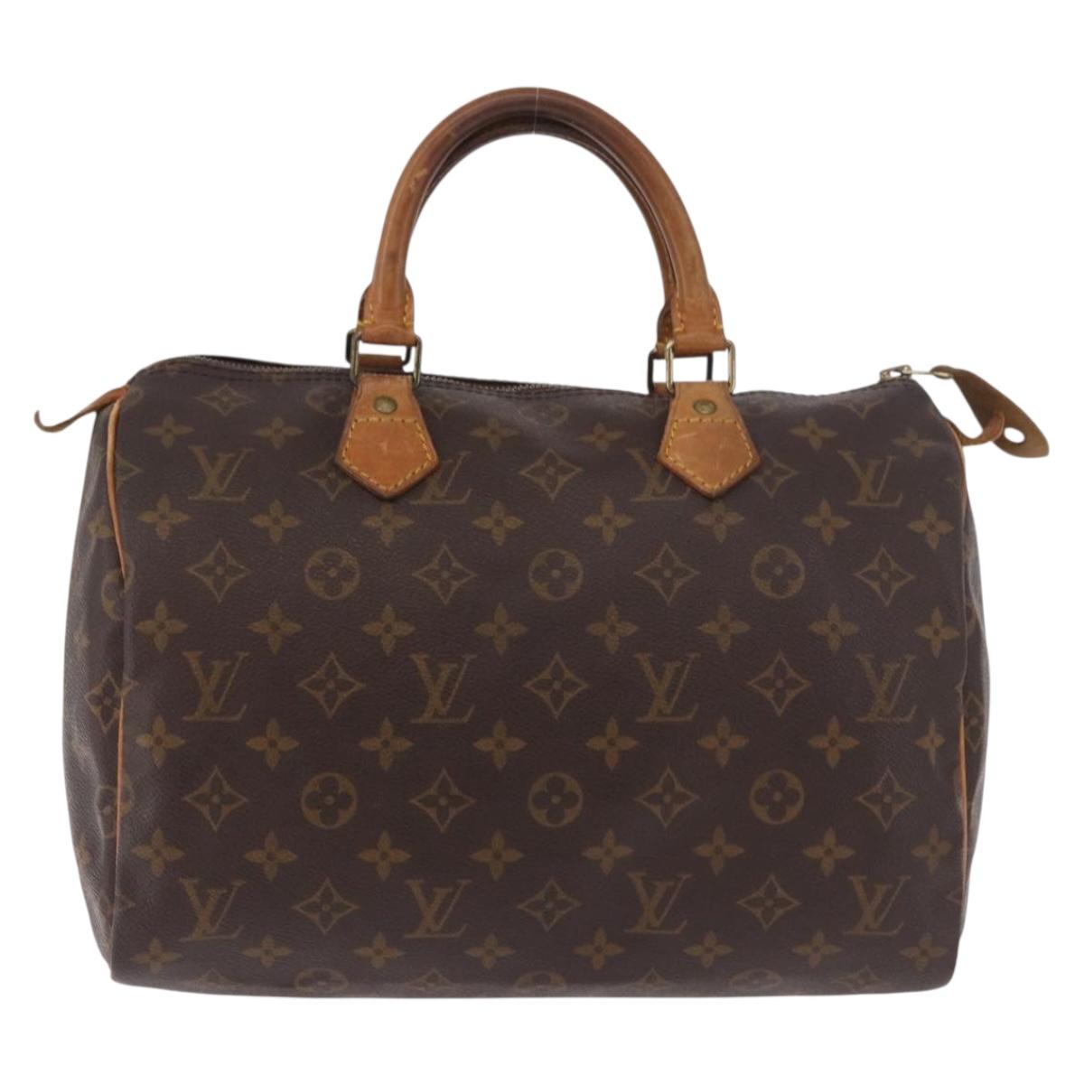 LOUIS VUITTON Monogram Speedy 30 Hand Bag M41526 LV Auth 187555
