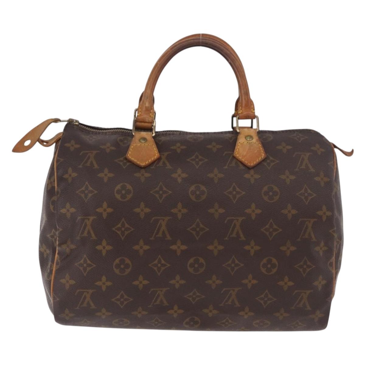 LOUIS VUITTON Monogram Speedy 30 Hand Bag M41526 LV Auth 187555