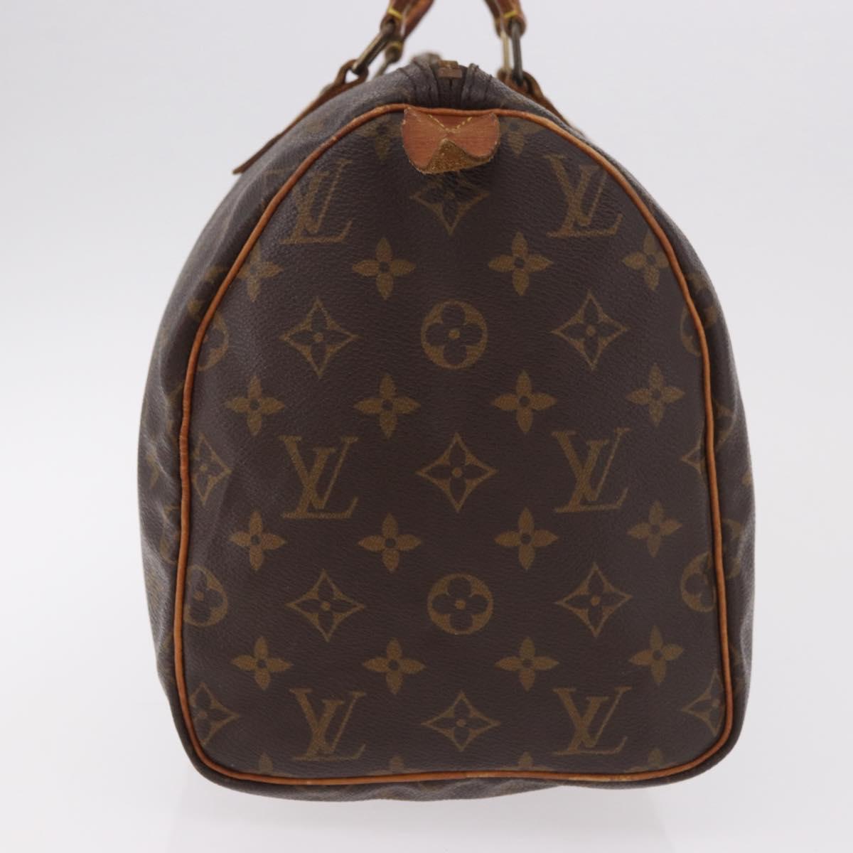 LOUIS VUITTON Monogram Speedy 30 Hand Bag M41526 LV Auth 187555