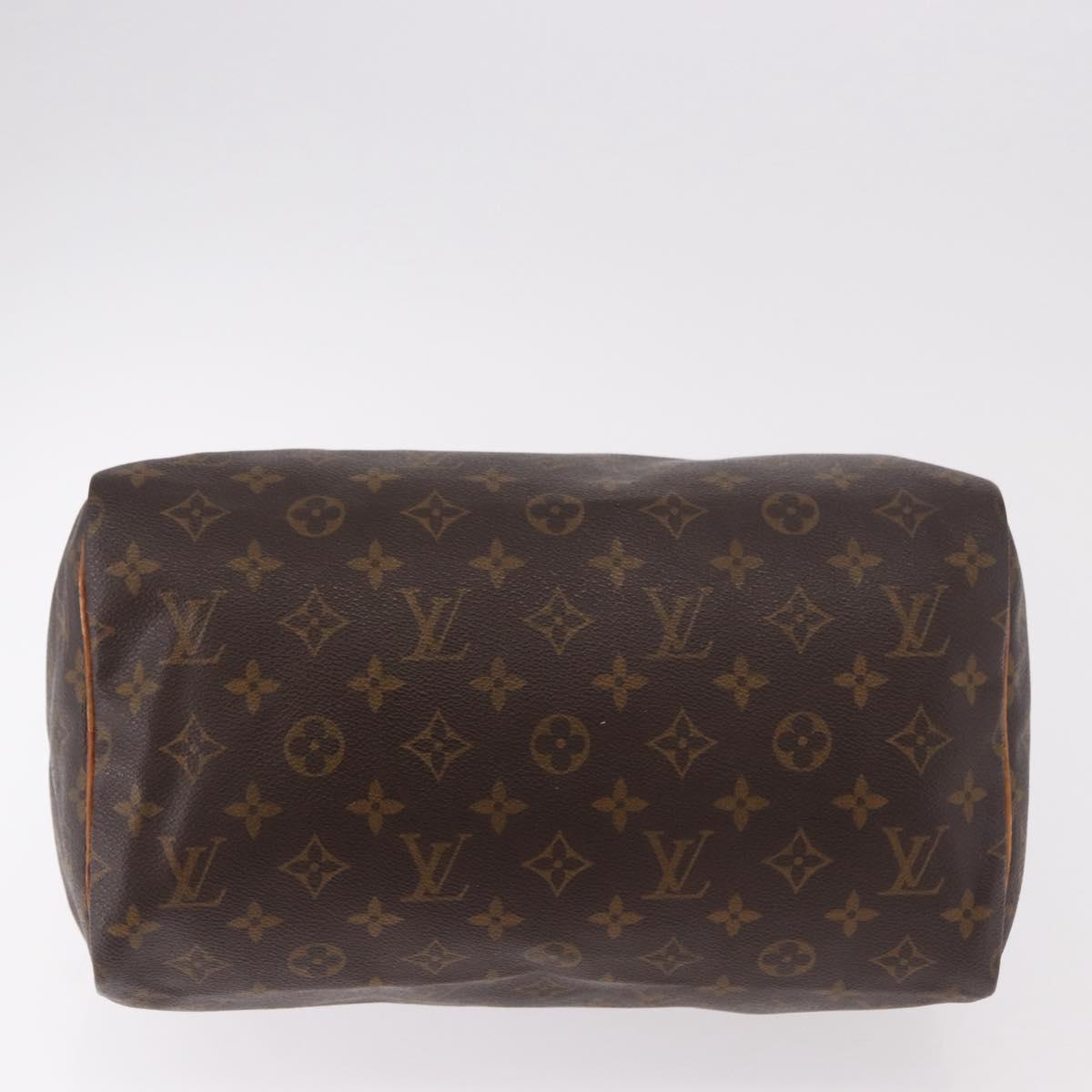 LOUIS VUITTON Monogram Speedy 30 Hand Bag M41526 LV Auth 187555