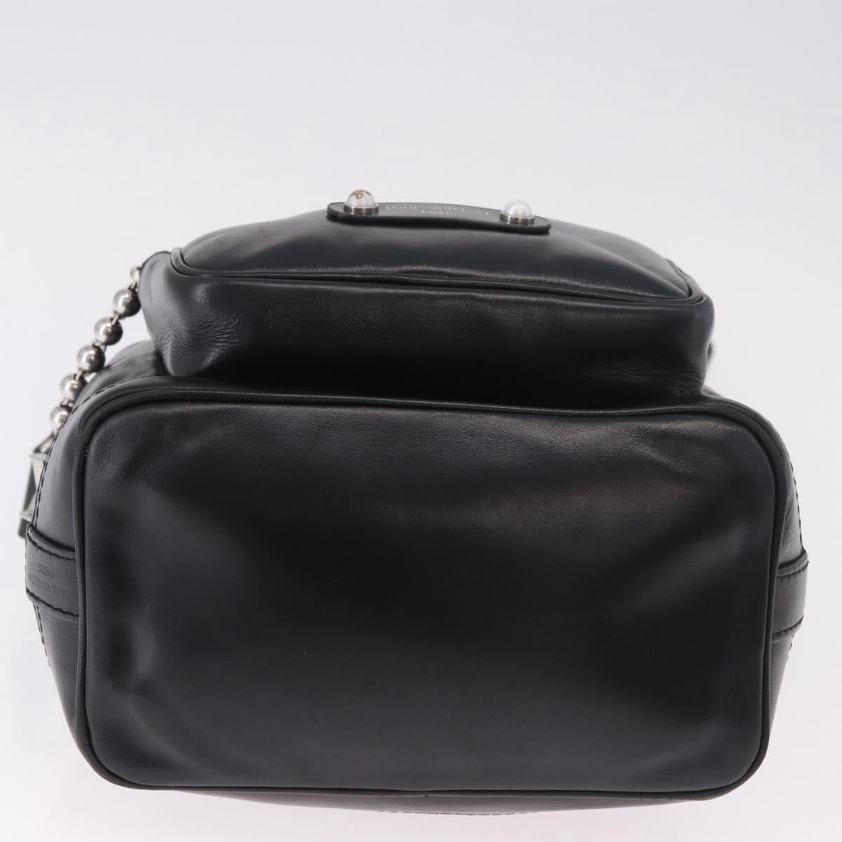 LOUIS VUITTON Noe Cargo Shoulder Bag Leather Black M13985 LV Auth 187562SAV