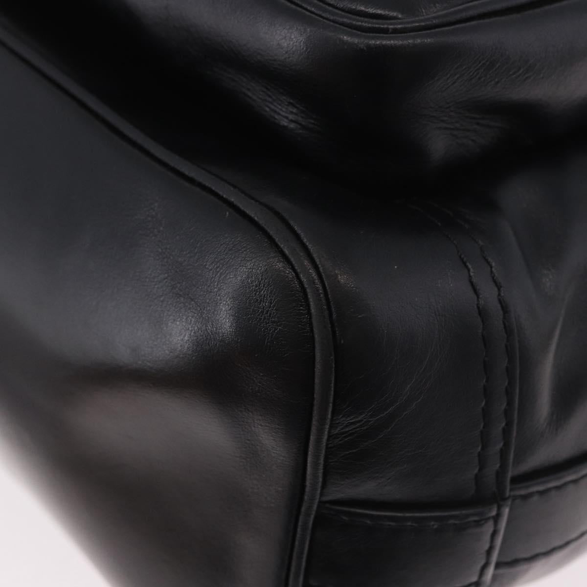 LOUIS VUITTON Noe Cargo Shoulder Bag Leather Black M13985 LV Auth 187562SAV