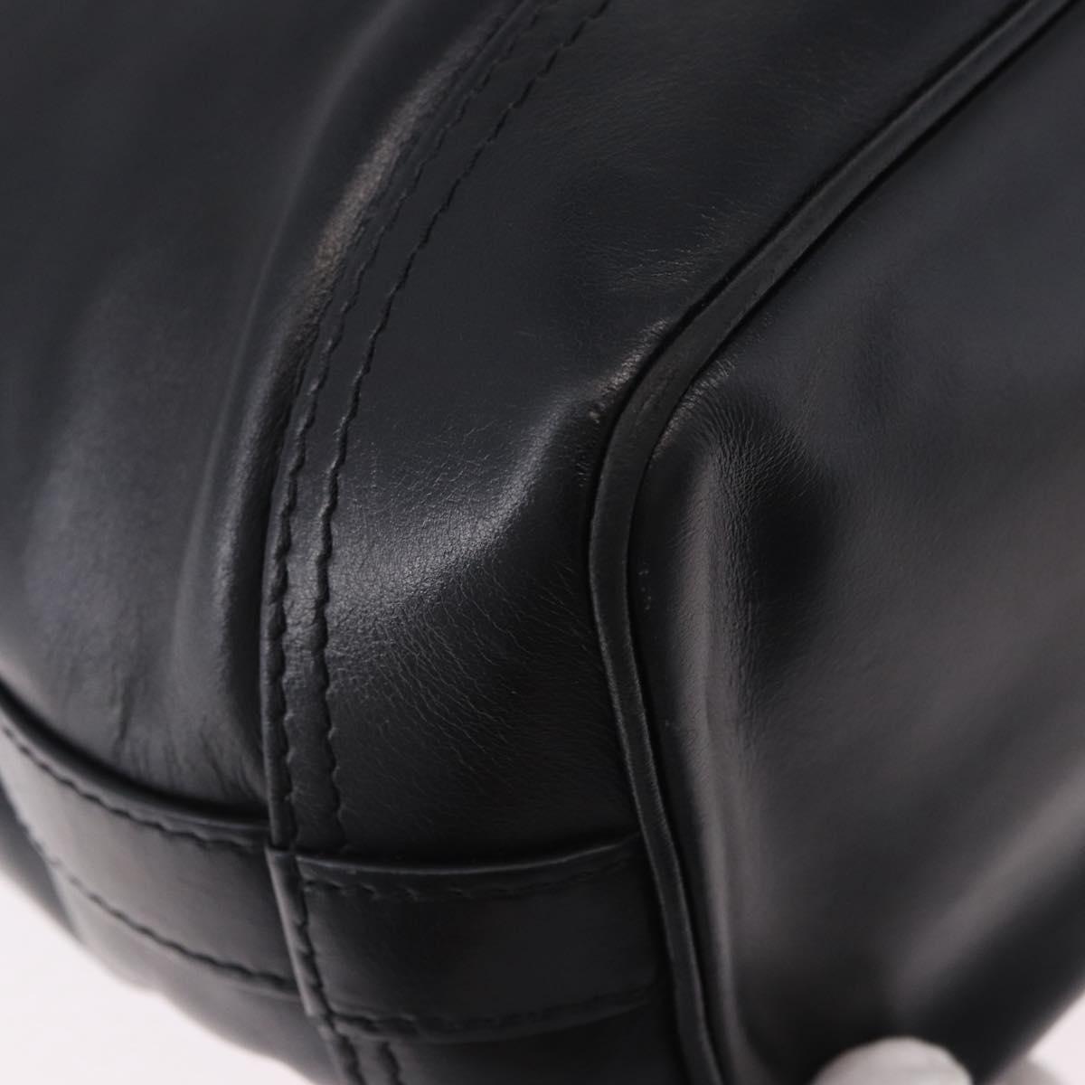 LOUIS VUITTON Noe Cargo Shoulder Bag Leather Black M13985 LV Auth 187562SAV