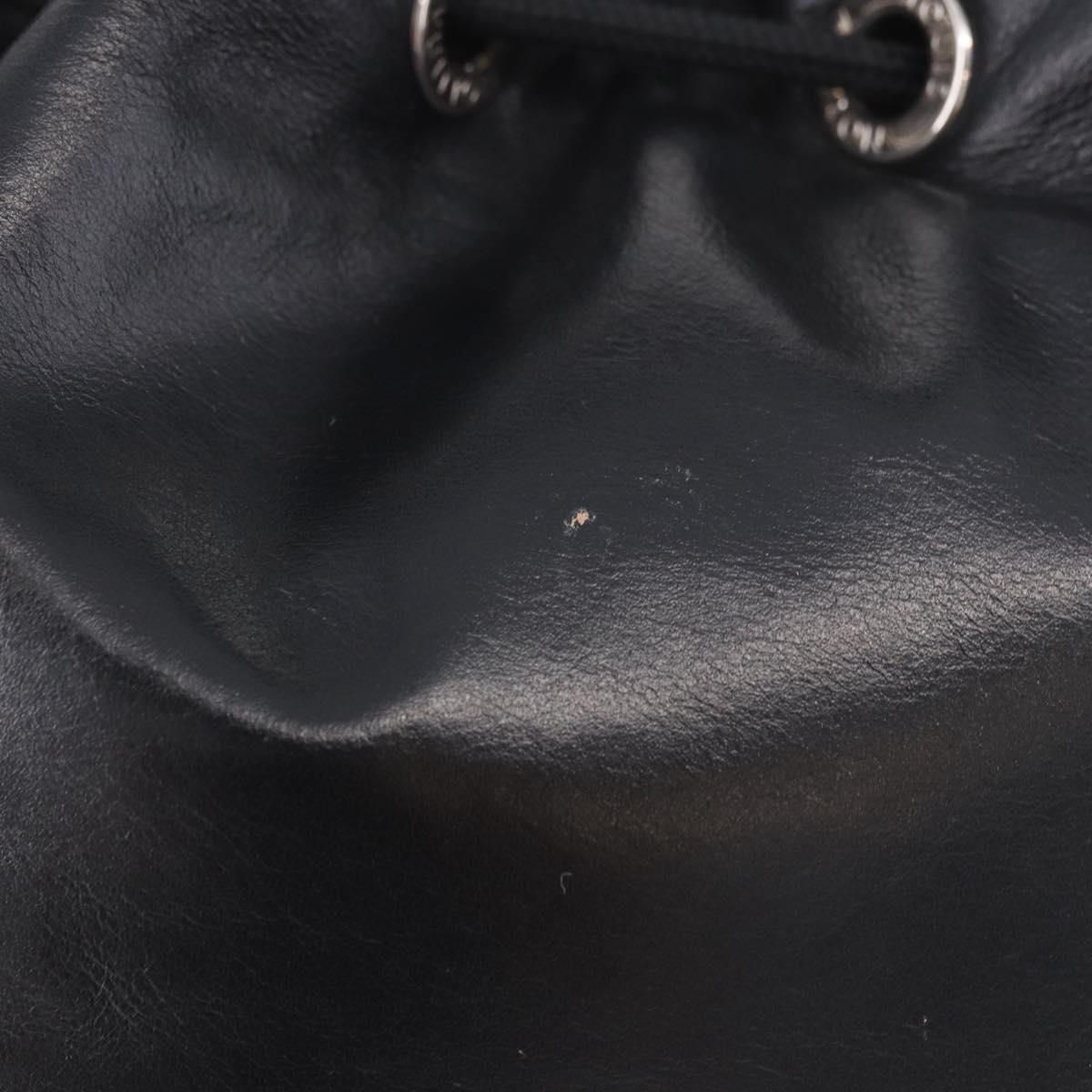 LOUIS VUITTON Noe Cargo Shoulder Bag Leather Black M13985 LV Auth 187562SAV