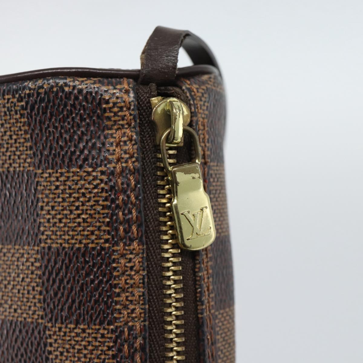 LOUIS VUITTON Damier Ebene Papillon Pouch LV Auth 187564
