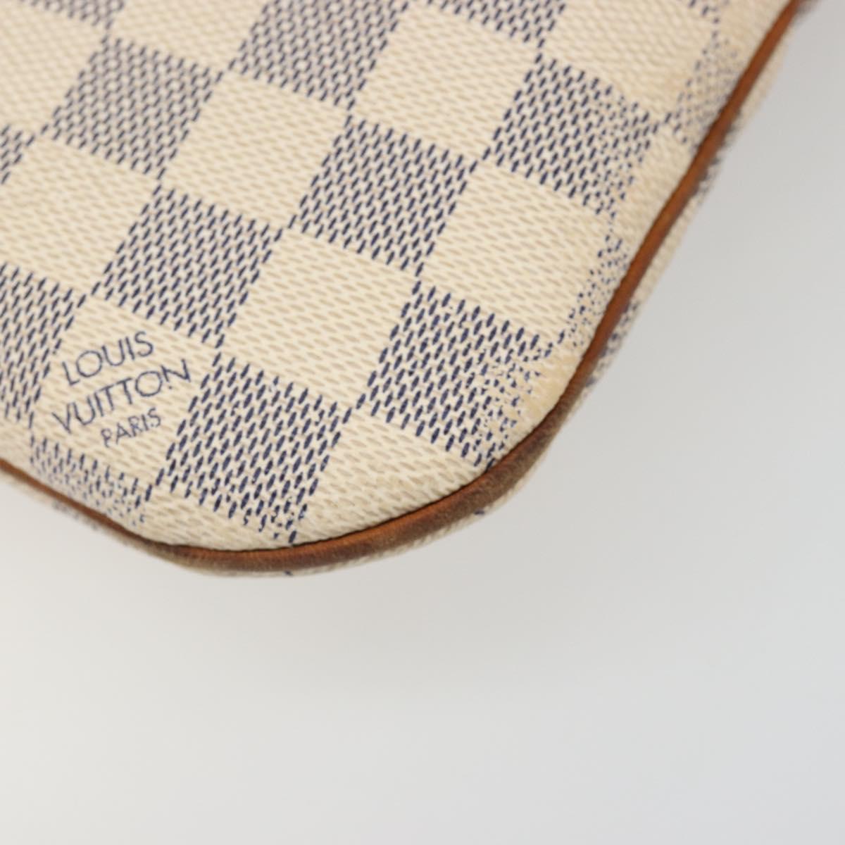 LOUIS VUITTON Damier Azur Pochette Bosphore Shoulder Bag N51112 LV Auth 187575