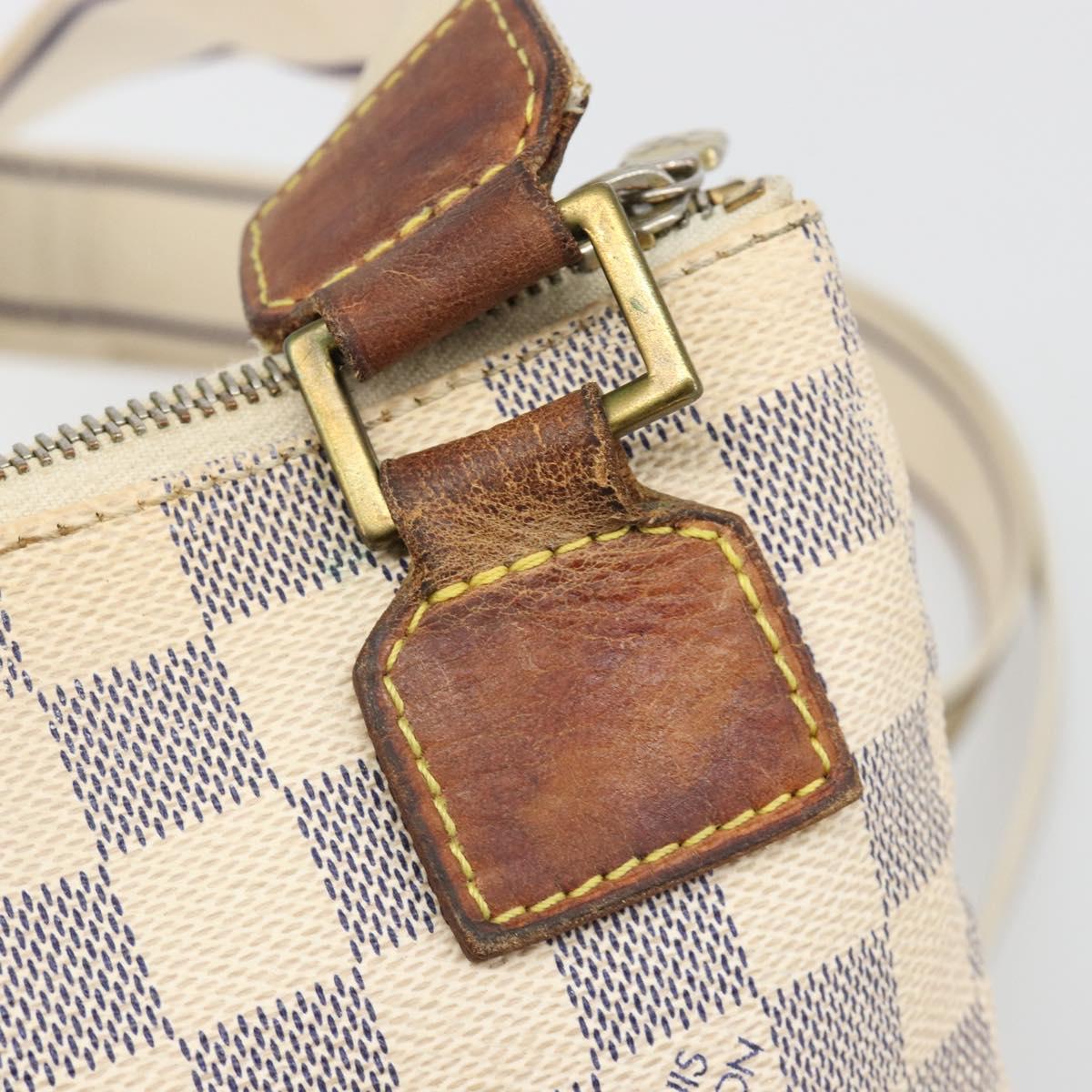 LOUIS VUITTON Damier Azur Pochette Bosphore Shoulder Bag N51112 LV Auth 187575
