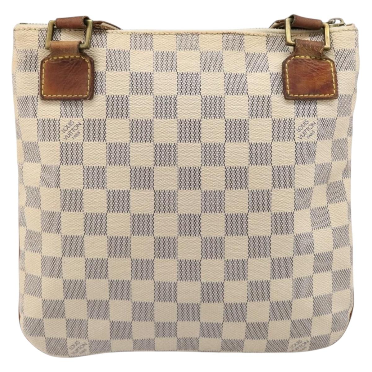 LOUIS VUITTON Damier Azur Pochette Bosphore Shoulder Bag N51112 LV Auth 187575