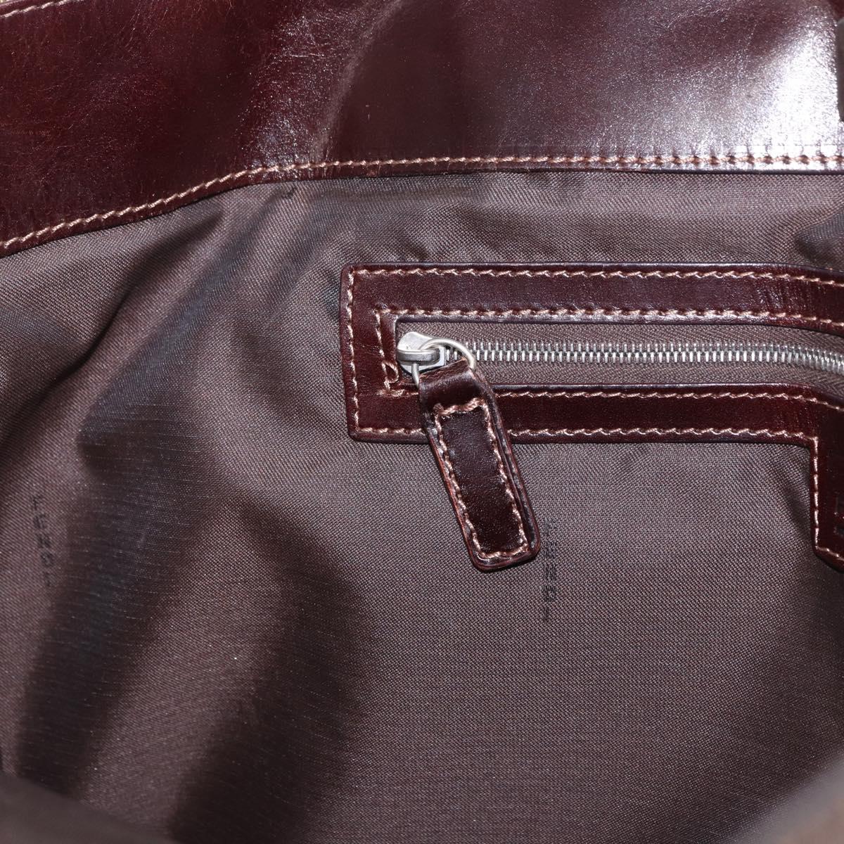 FENDI Zucca Canvas Tote Bag Black Brown Auth 187577A