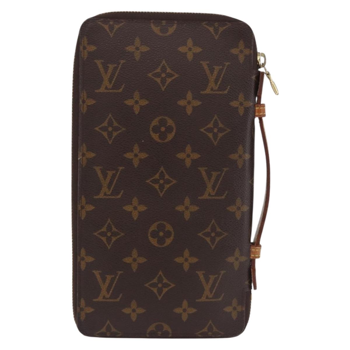LOUIS VUITTON Monogram Organizer De Voyage Travel Case M60119 LV Auth 187581