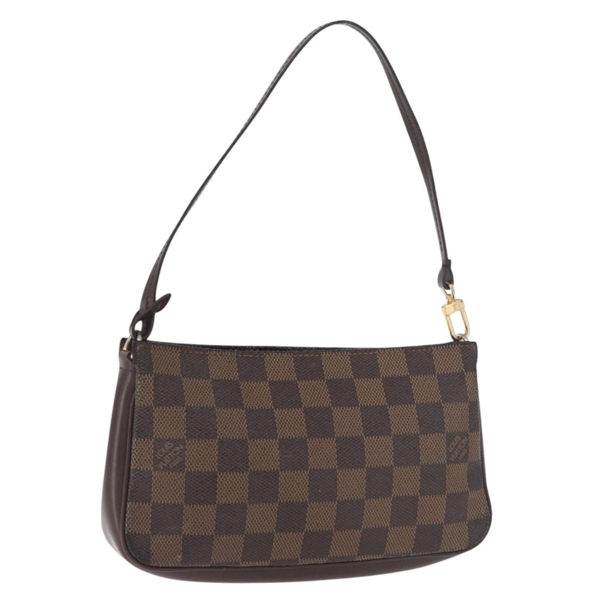 LOUIS VUITTON Damier Ebene Navona Accessory Pouch N51983 LV Auth 187584A