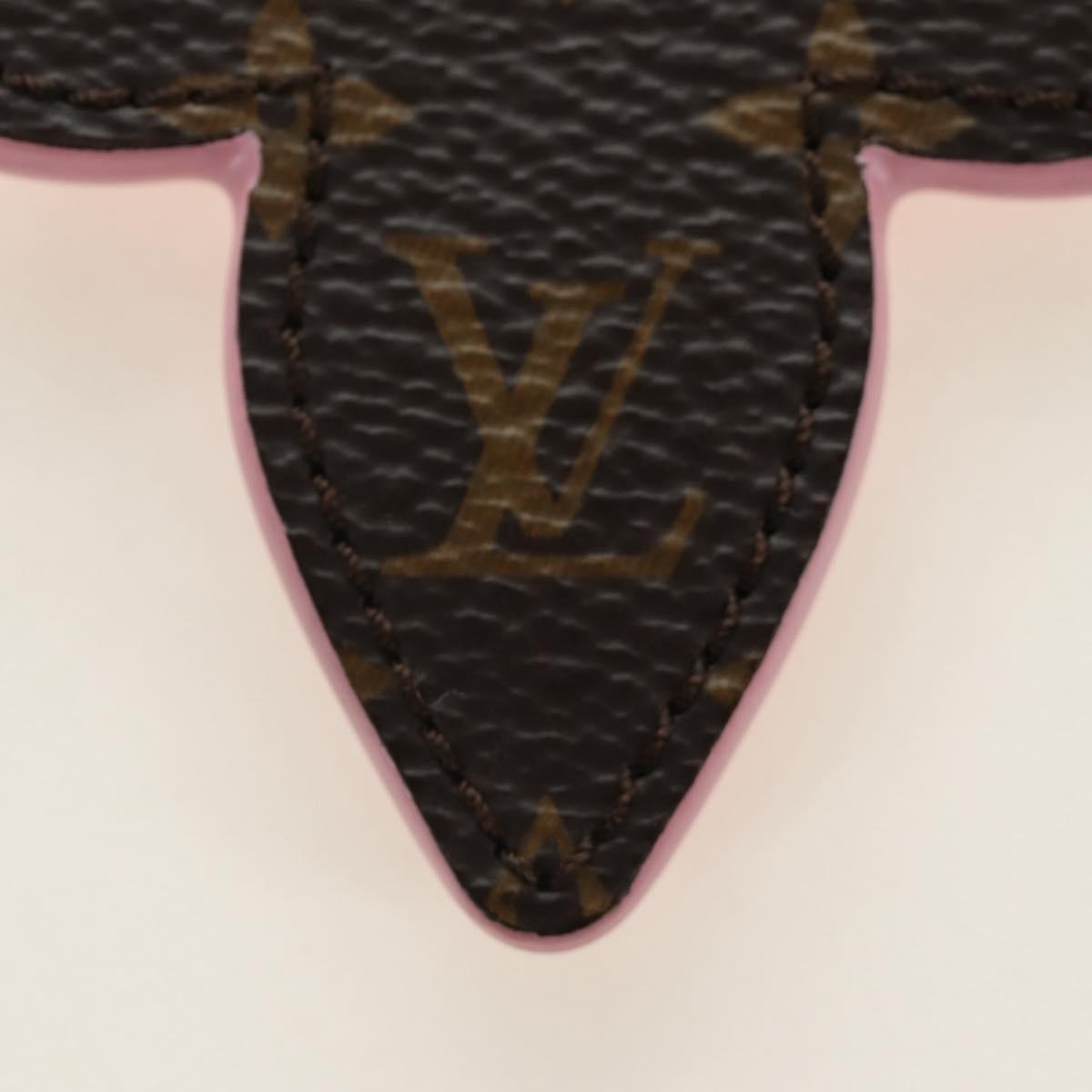 LOUIS VUITTON Vernis Key Holder LV Pop Flower Bag Charm Pink M01963 Auth 187596V
