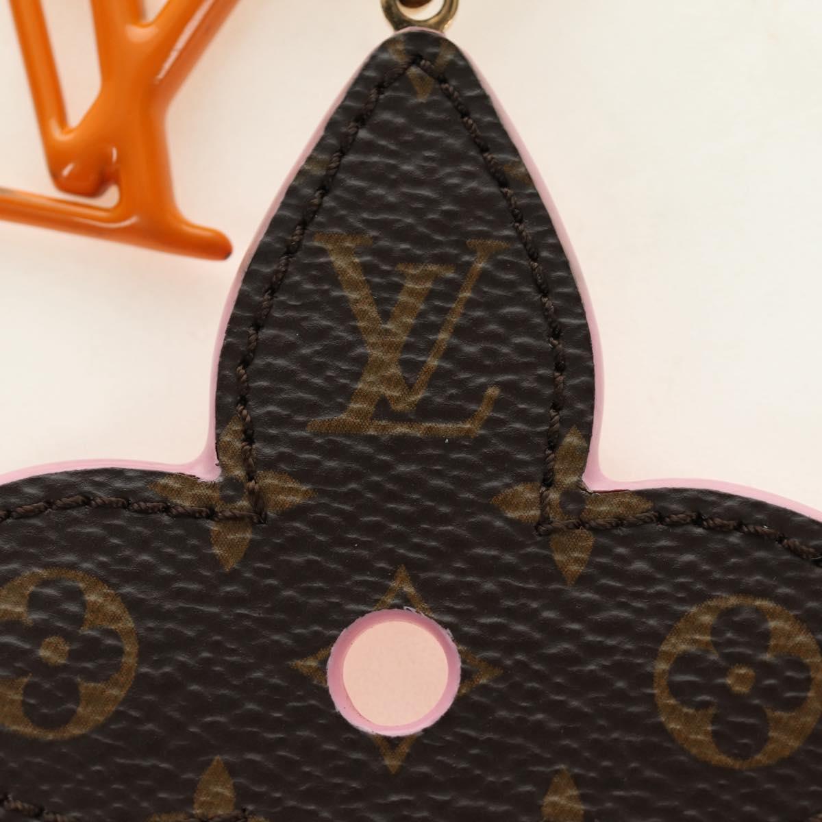 LOUIS VUITTON Vernis Key Holder LV Pop Flower Bag Charm Pink M01963 Auth 187596V
