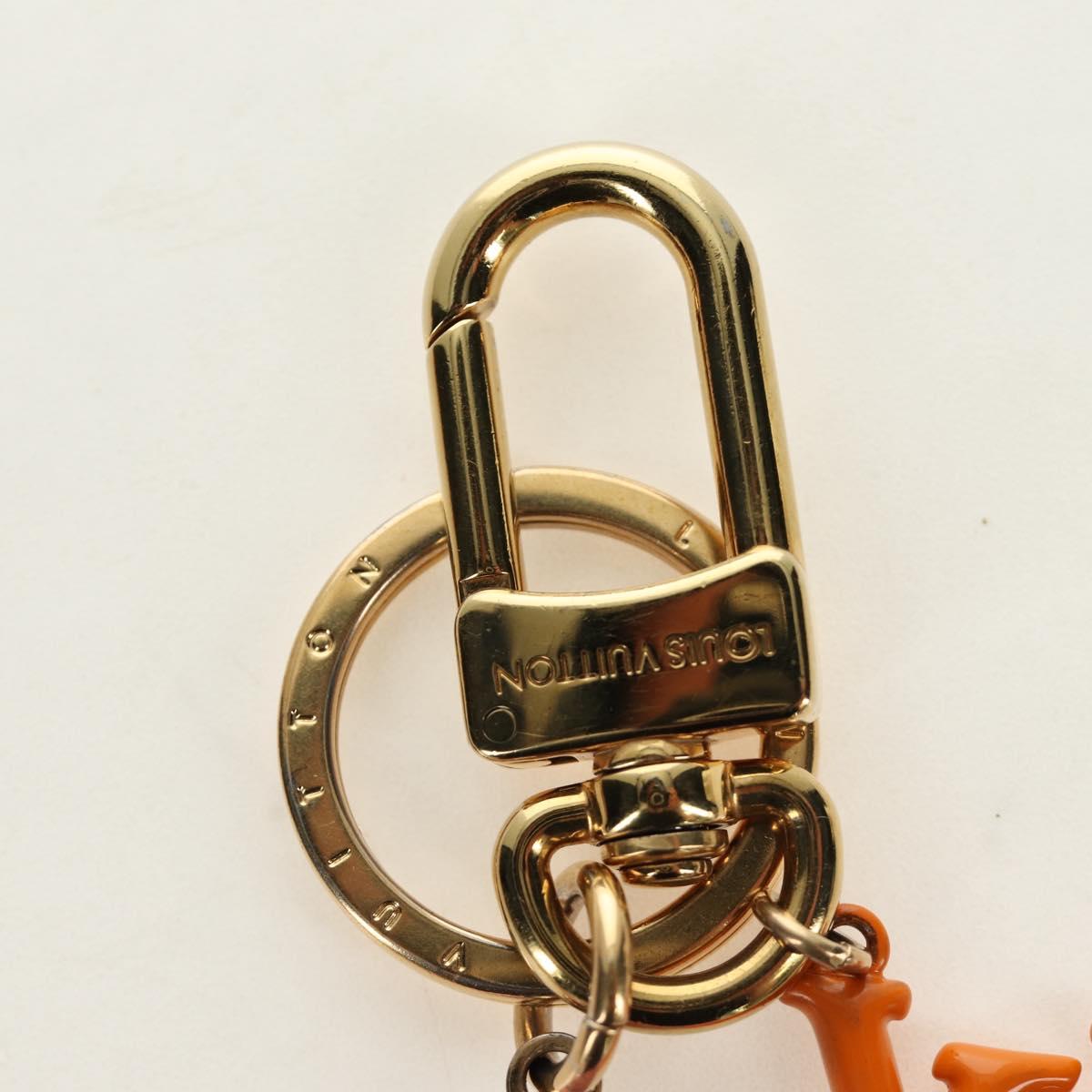 LOUIS VUITTON Vernis Key Holder LV Pop Flower Bag Charm Pink M01963 Auth 187596V