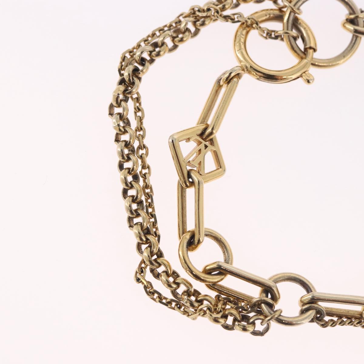 LOUIS VUITTON Brassles Chêne Vegas Bracelet metal Gold Tone M65362 Auth 187597