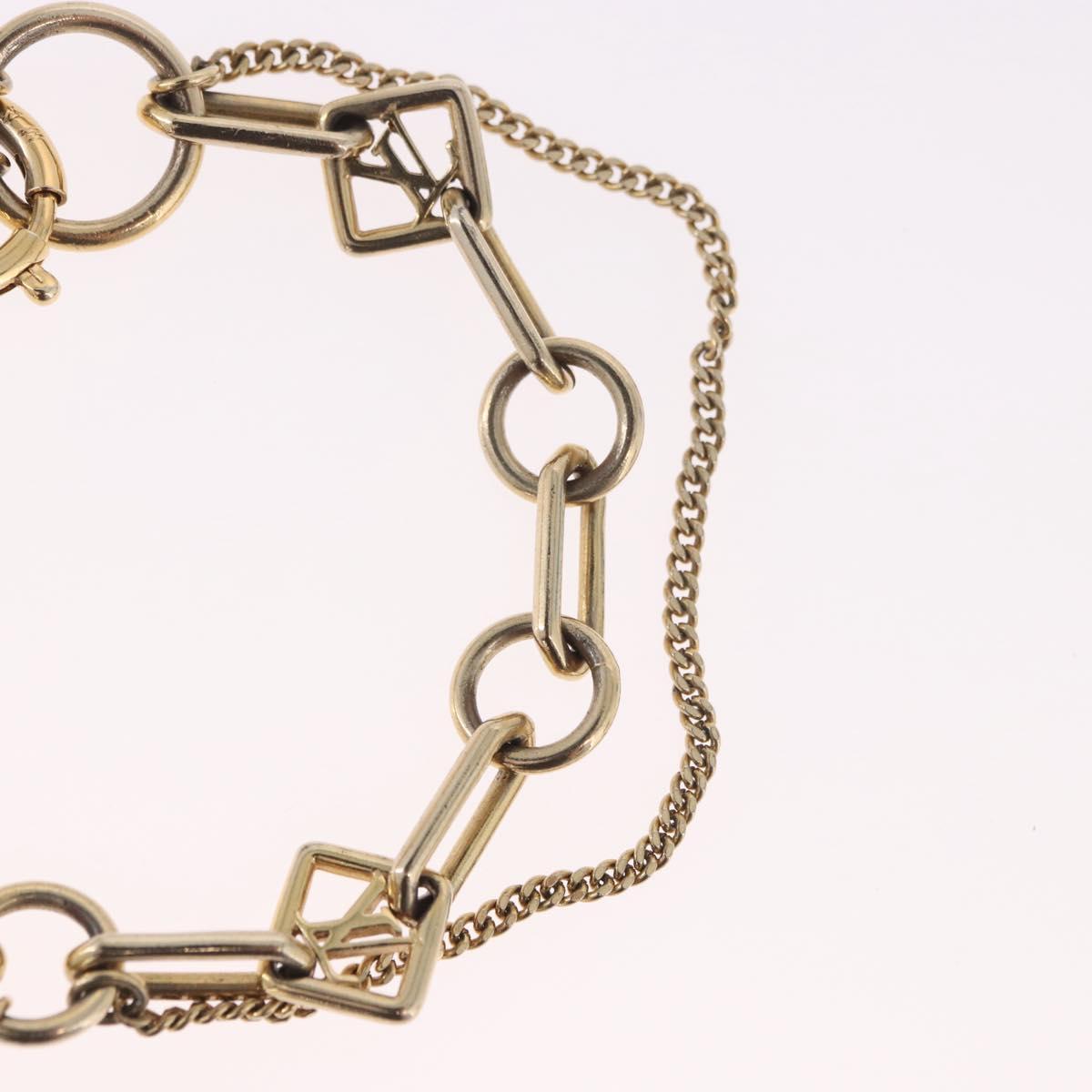 LOUIS VUITTON Brassles Chêne Vegas Bracelet metal Gold Tone M65362 Auth 187597