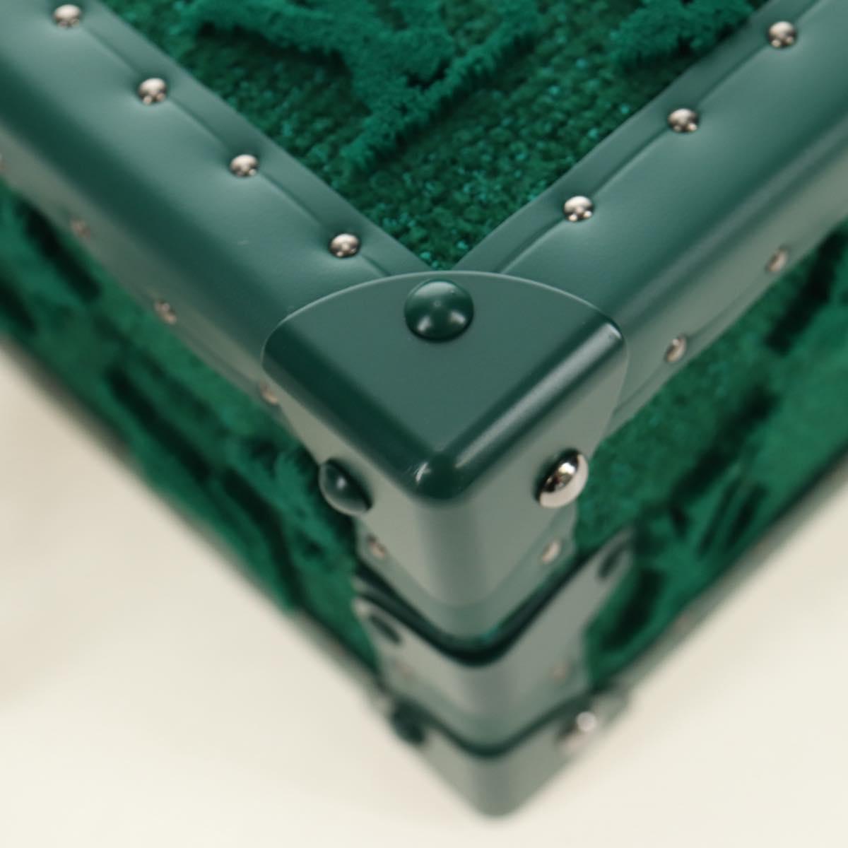 LOUIS VUITTON Monogram Tuftage Clutch Box Shoulder Bag Green LV Auth 187599SM