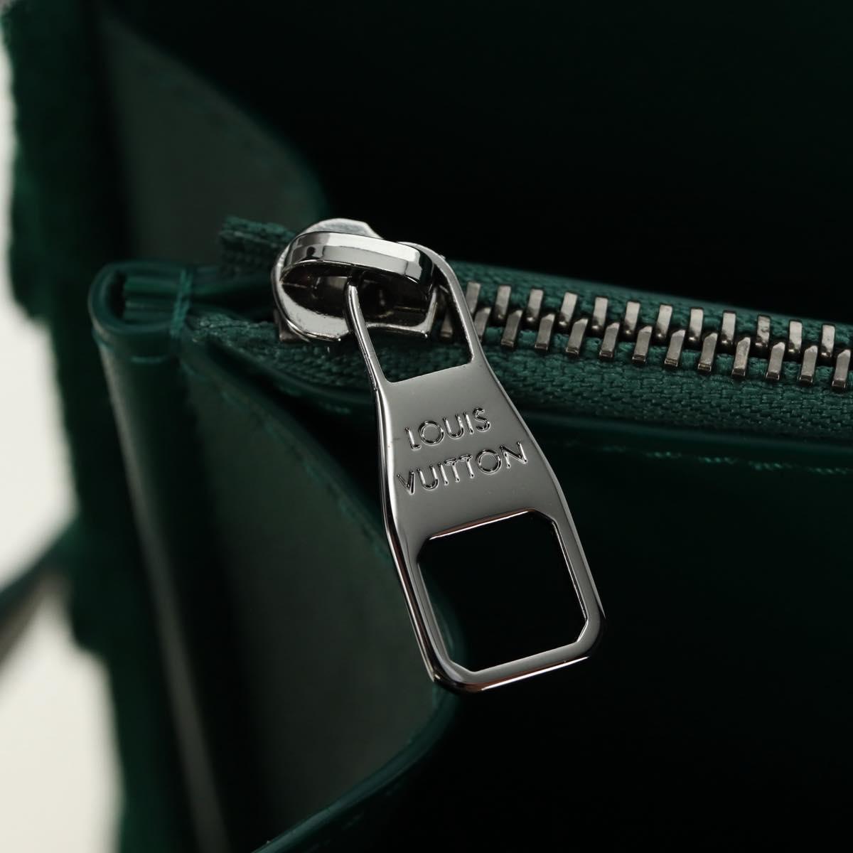 LOUIS VUITTON Monogram Tuftage Clutch Box Shoulder Bag Green LV Auth 187599SM