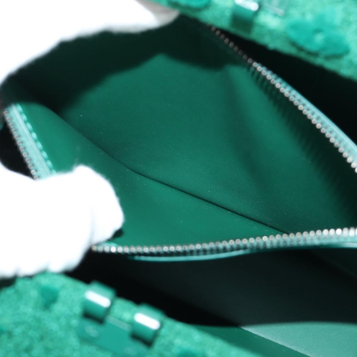 LOUIS VUITTON Monogram Tuftage Clutch Box Shoulder Bag Green LV Auth 187599SM