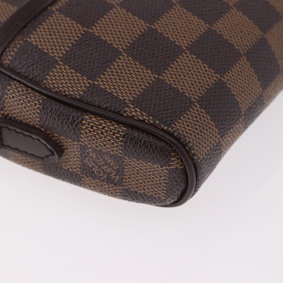 LOUIS VUITTON Damier Ebene Pochette Ipanema Shoulder Bag N51296 LV Auth 187600