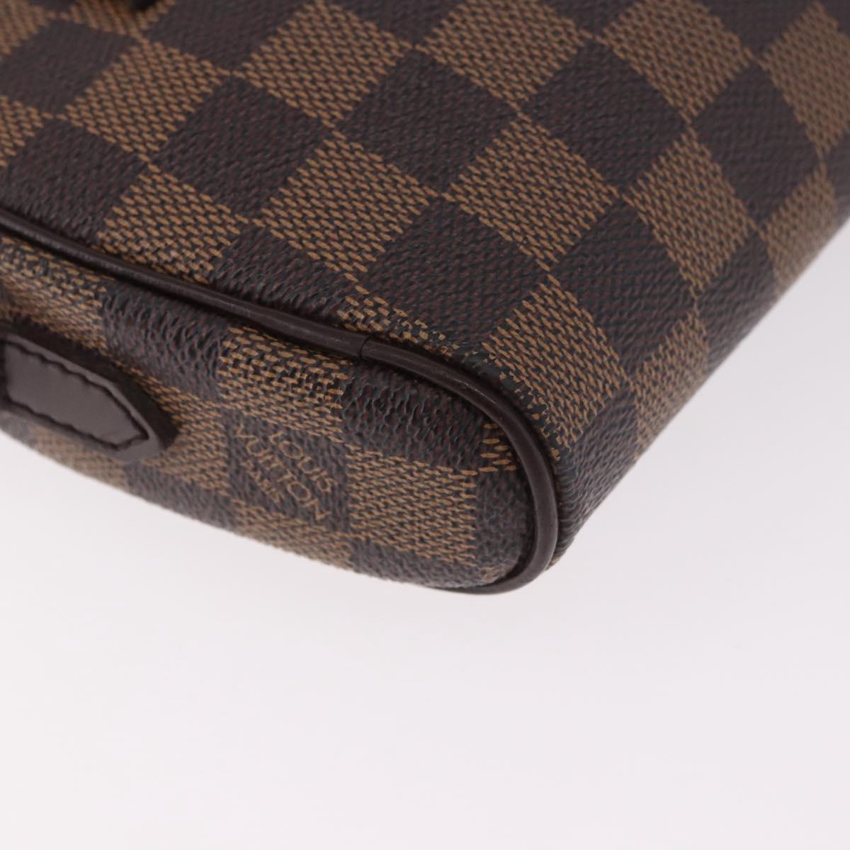 LOUIS VUITTON Damier Ebene Pochette Ipanema Shoulder Bag N51296 LV Auth 187600