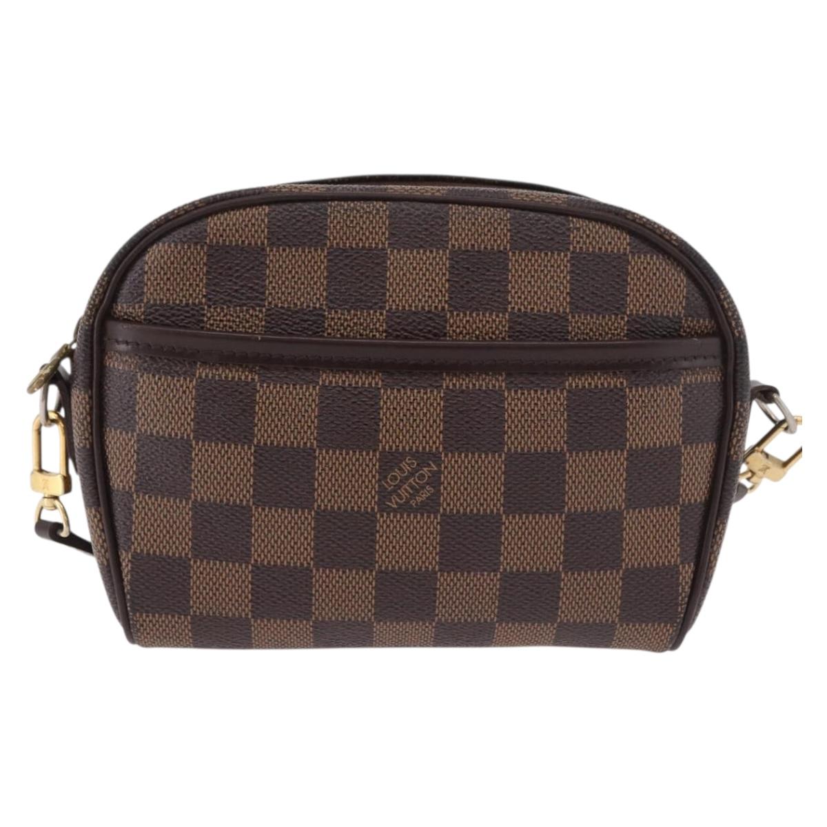 LOUIS VUITTON Damier Ebene Pochette Ipanema Shoulder Bag N51296 LV Auth 187600