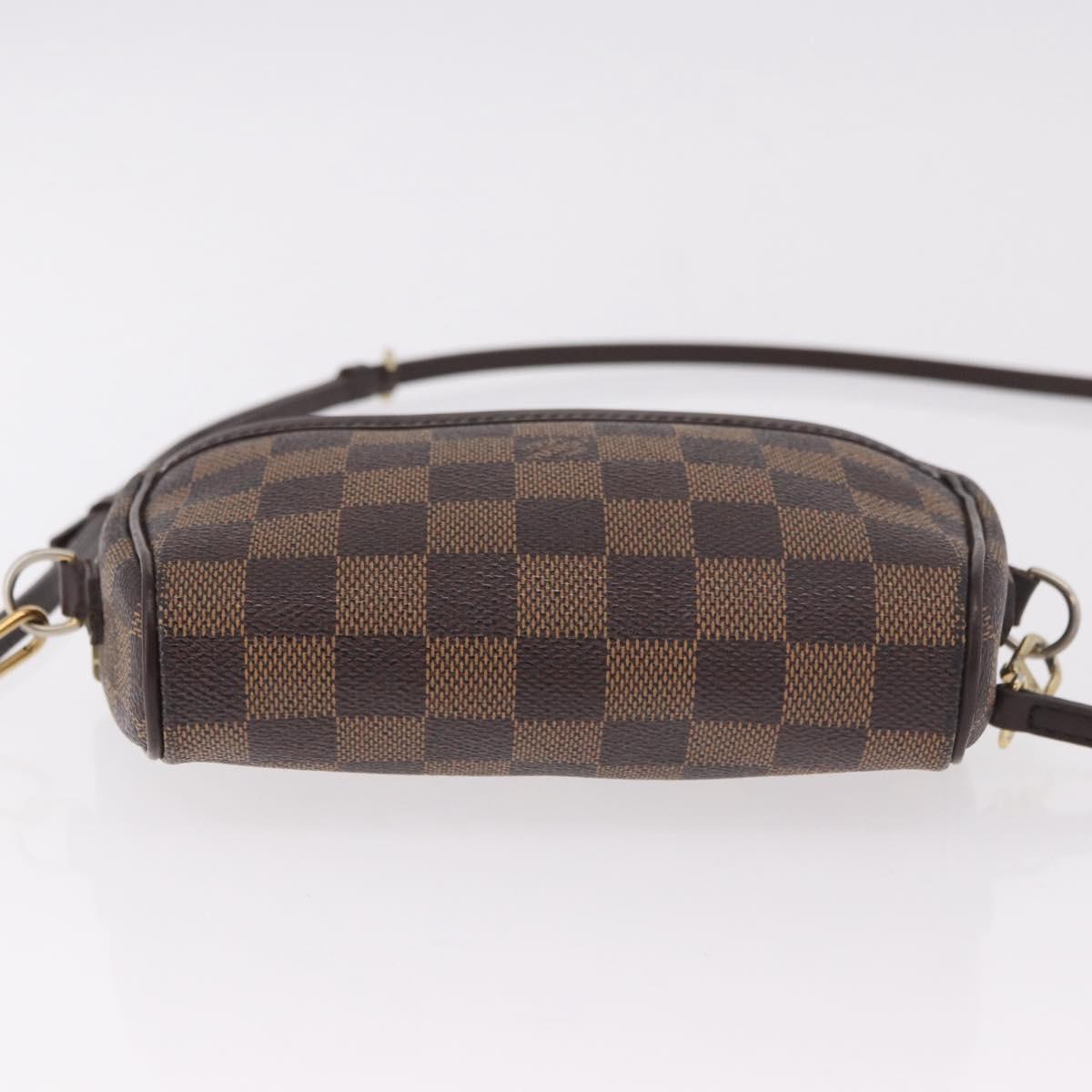 LOUIS VUITTON Damier Ebene Pochette Ipanema Shoulder Bag N51296 LV Auth 187600