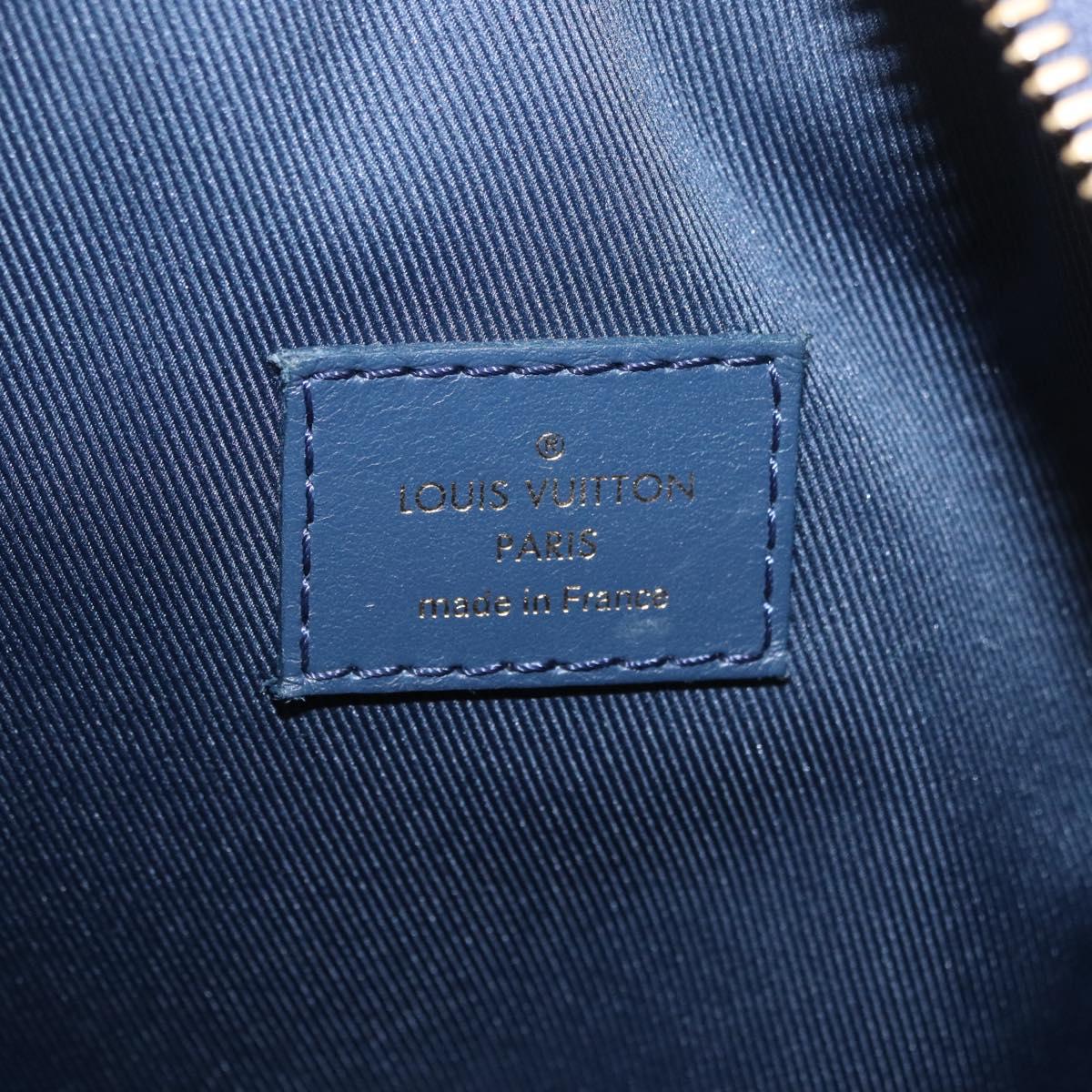 LOUIS VUITTON Monogram Denim Soft Trunk Bag Blue M44723 LV Auth 187612SAM