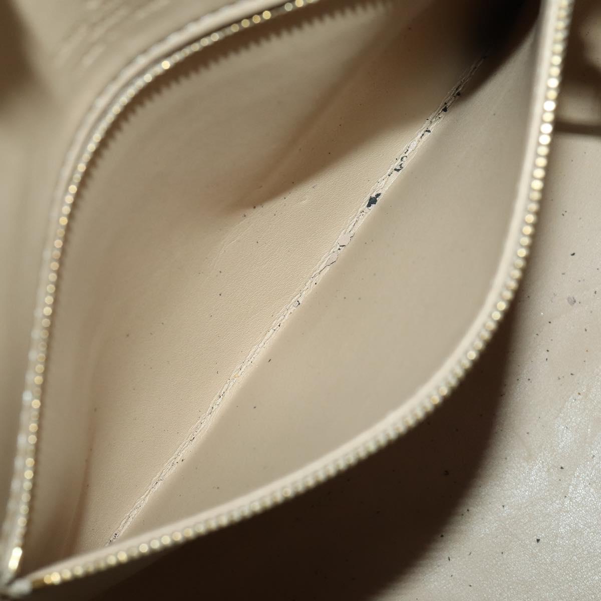 LOUIS VUITTON Monogram Vernis Mercer Boston Bag Beige M91000 LV Auth 187638