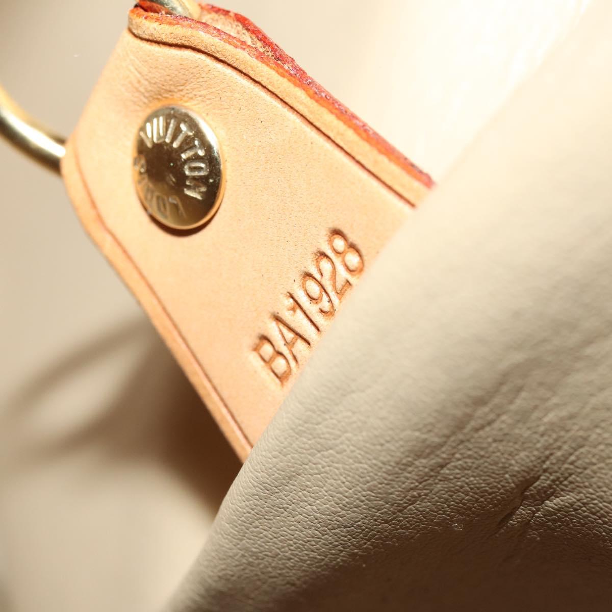 LOUIS VUITTON Monogram Vernis Mercer Boston Bag Beige M91000 LV Auth 187638