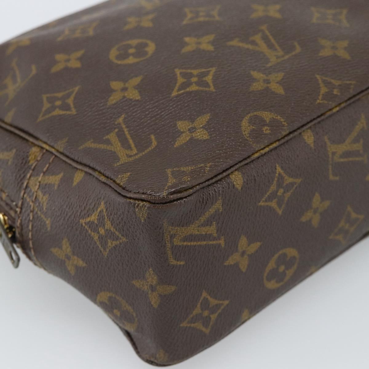 LOUIS VUITTON Monogram Trousse Toilette 28 Clutch Bag M47522 LV Auth 187639