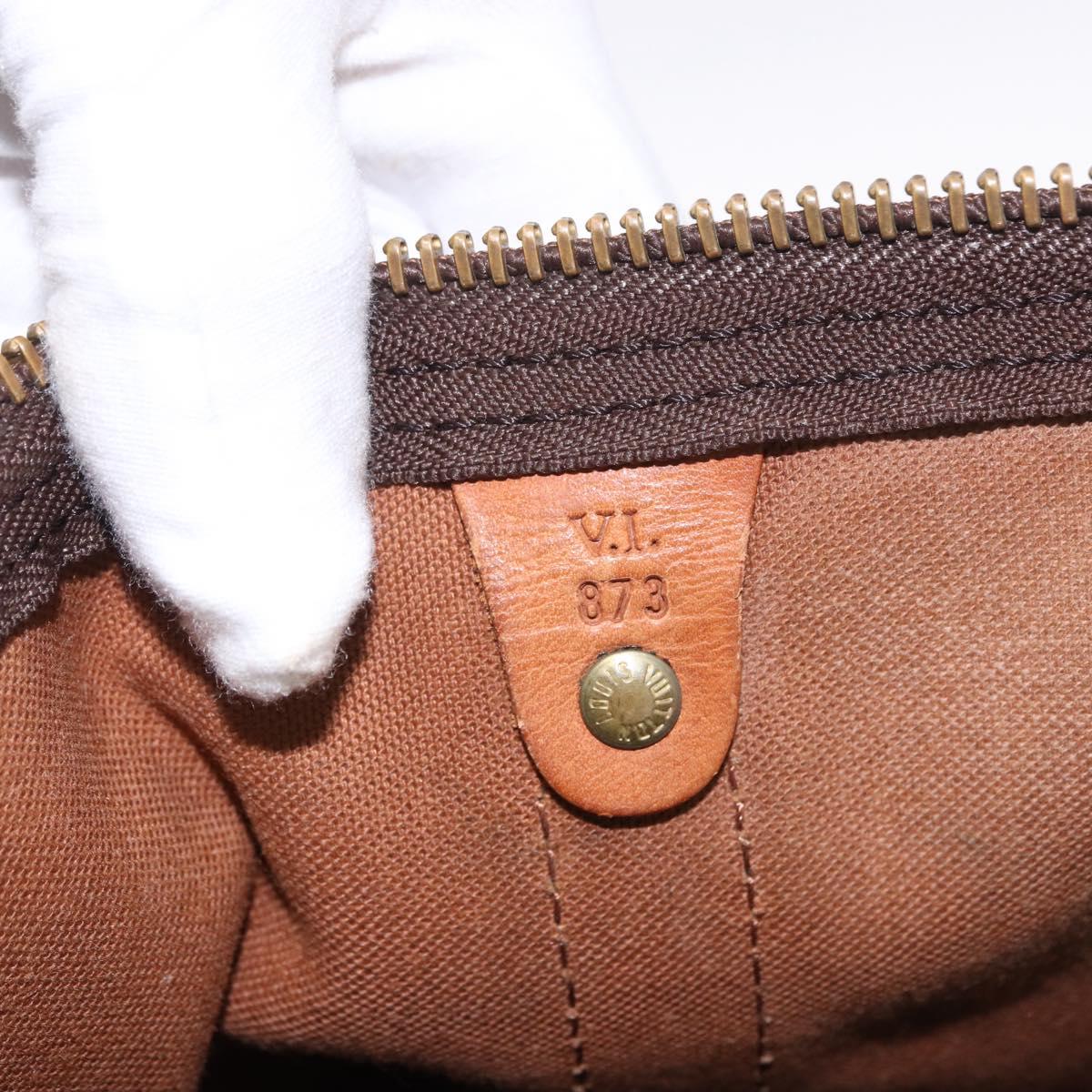 LOUIS VUITTON Monogram Keepall 45 Boston Bag M41428 LV Auth 187640