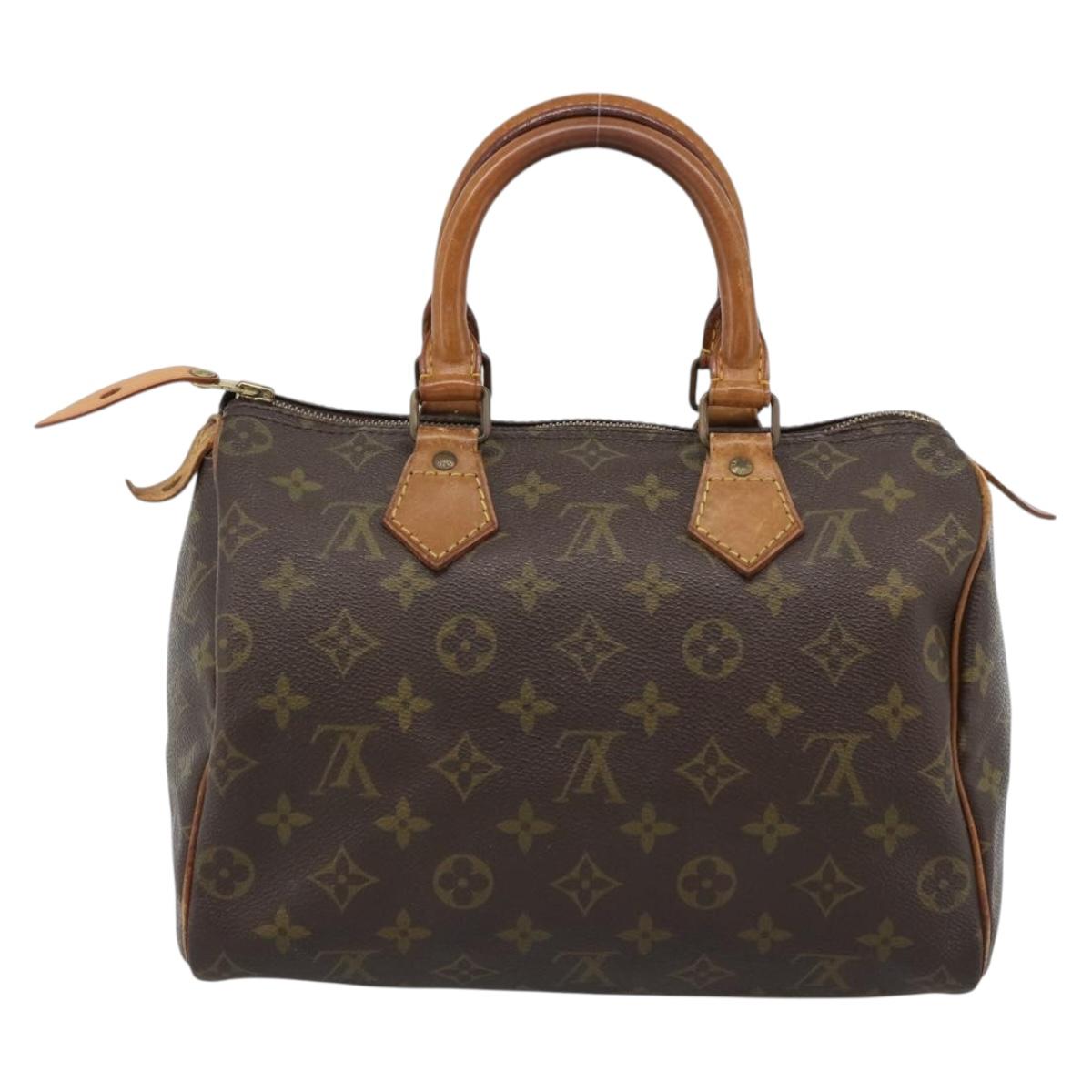 LOUIS VUITTON Monogram Speedy 25 Hand Bag M41528 LV Auth 187642