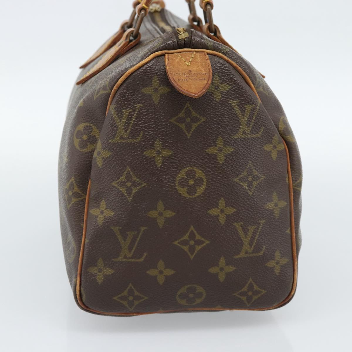 LOUIS VUITTON Monogram Speedy 25 Hand Bag M41528 LV Auth 187642