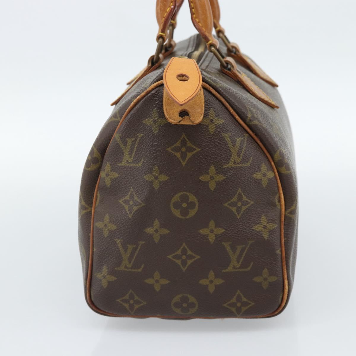 LOUIS VUITTON Monogram Speedy 25 Hand Bag M41528 LV Auth 187642