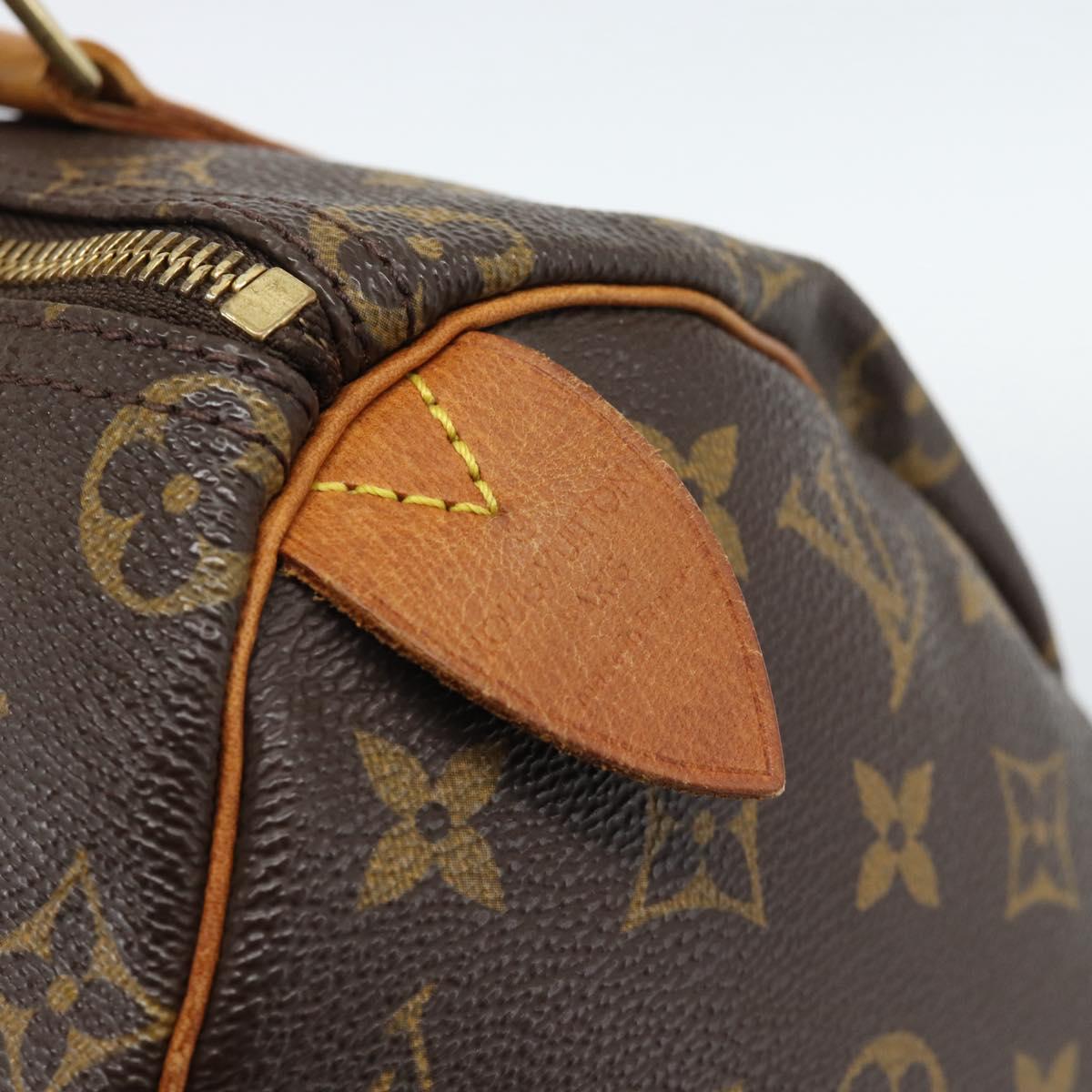 LOUIS VUITTON Monogram Speedy 25 Hand Bag M41528 LV Auth 187643A