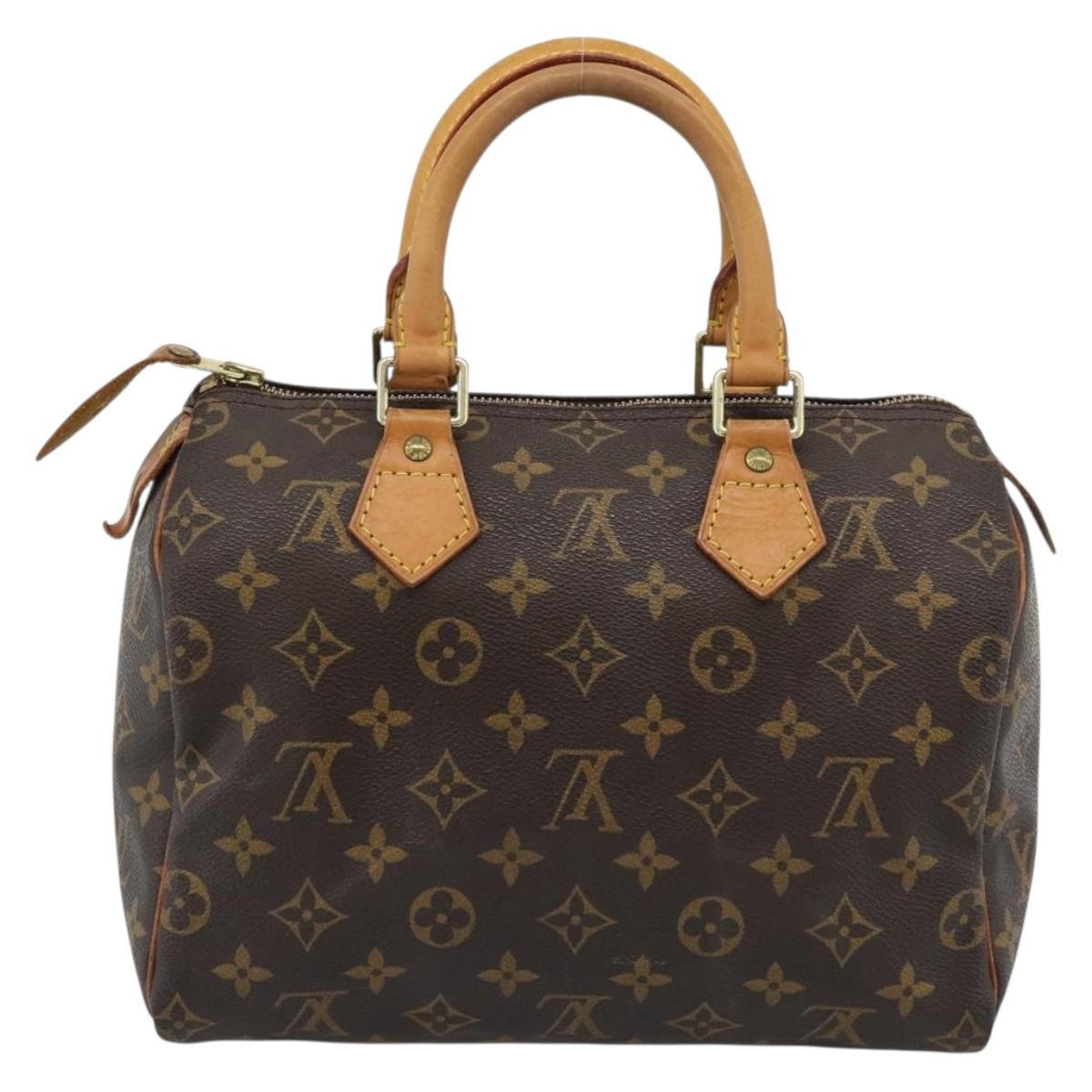 LOUIS VUITTON Monogram Speedy 25 Hand Bag M41528 LV Auth 187643A