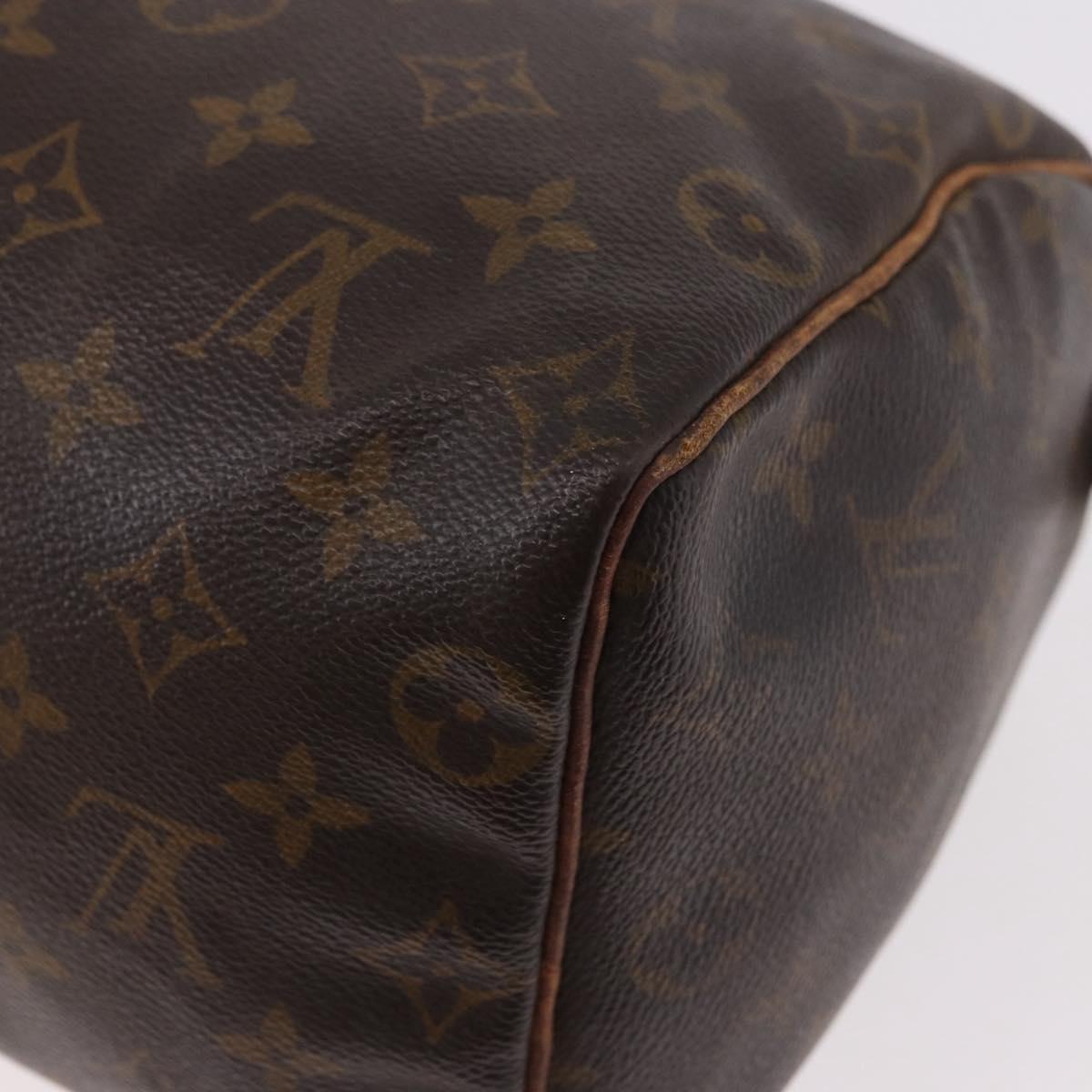 LOUIS VUITTON Monogram Speedy 25 Hand Bag M41528 LV Auth 187644