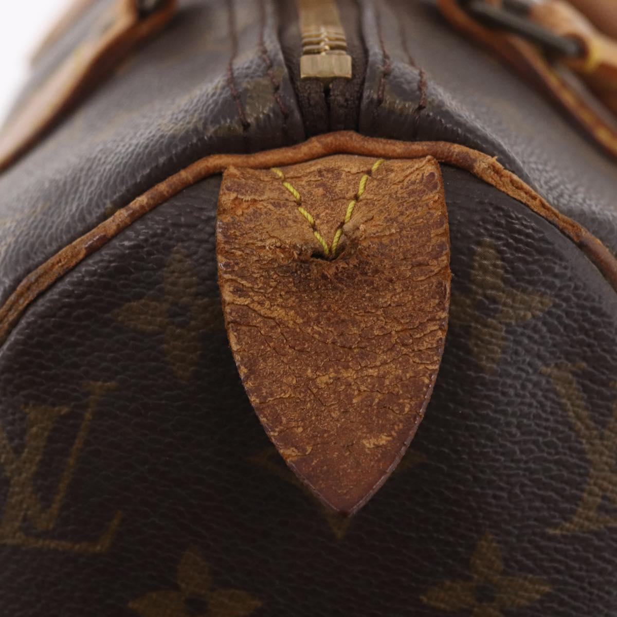 LOUIS VUITTON Monogram Speedy 25 Hand Bag M41528 LV Auth 187644
