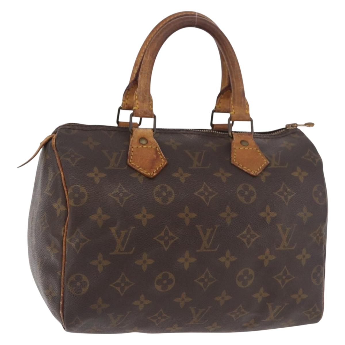 LOUIS VUITTON Monogram Speedy 25 Hand Bag M41528 LV Auth 187644