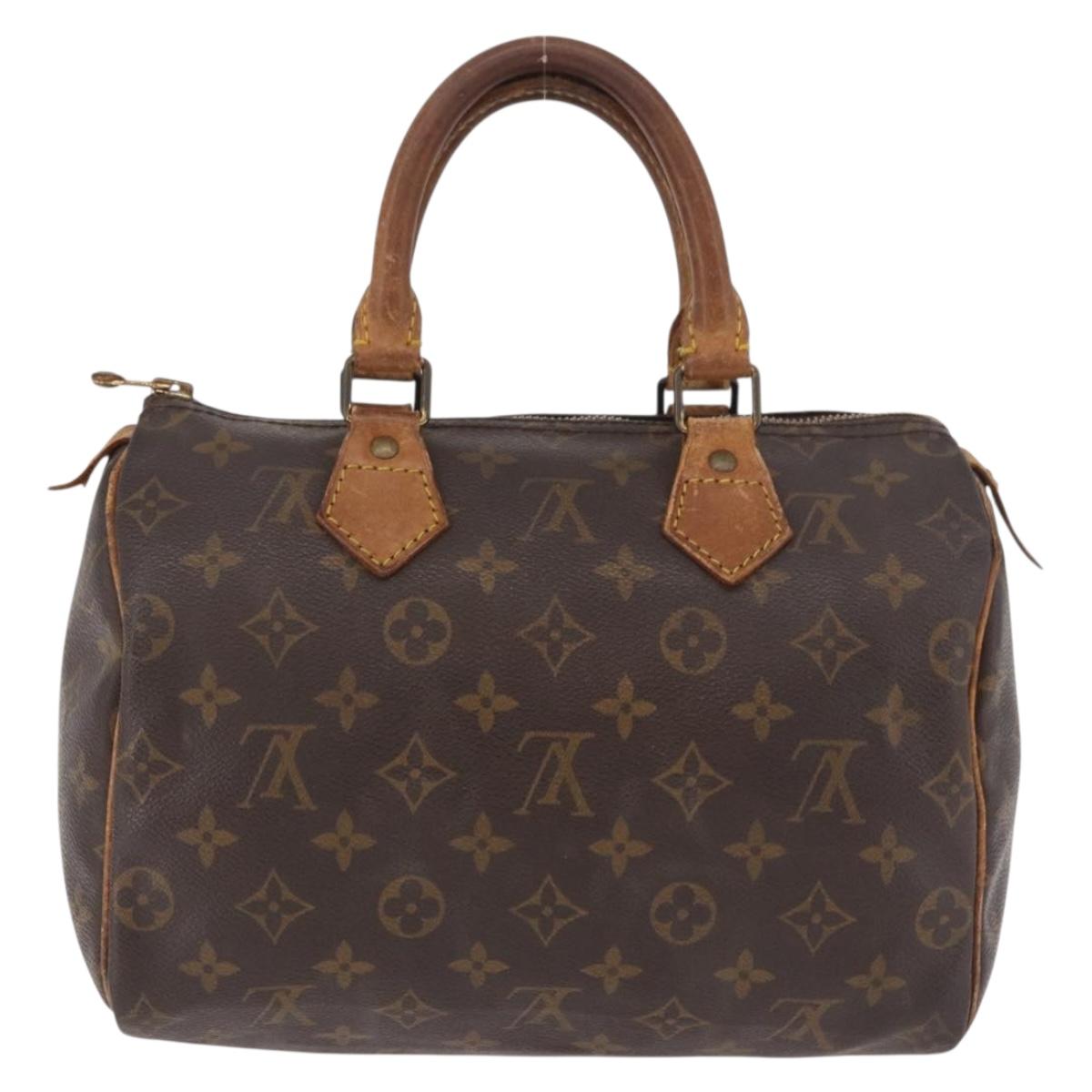 LOUIS VUITTON Monogram Speedy 25 Hand Bag M41528 LV Auth 187644