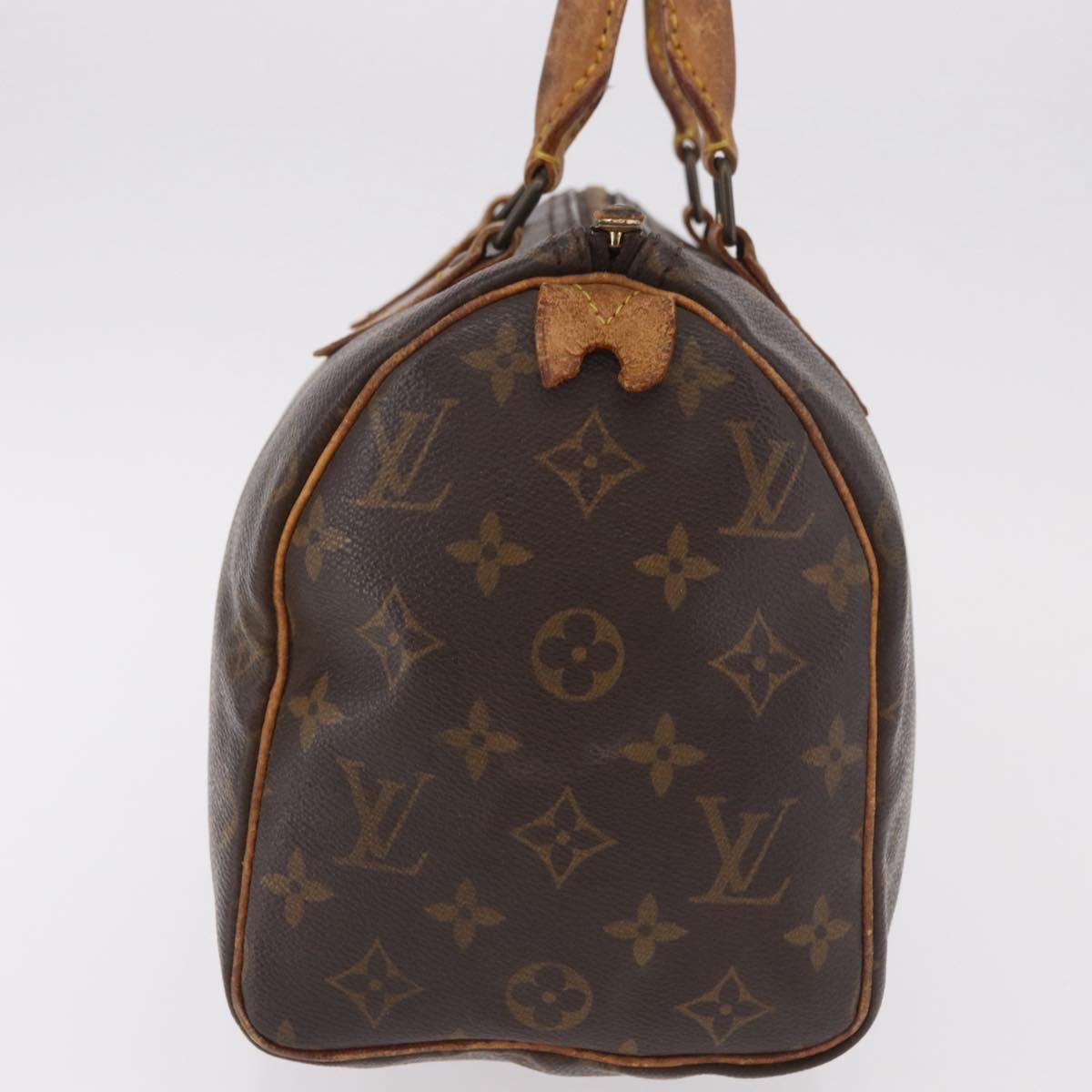 LOUIS VUITTON Monogram Speedy 25 Hand Bag M41528 LV Auth 187644