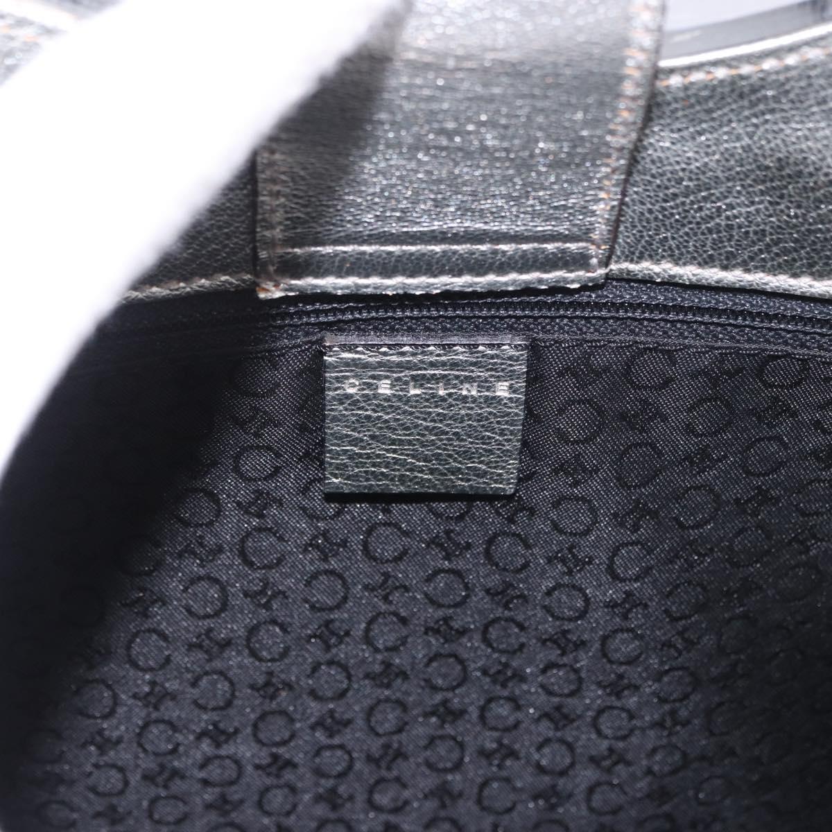 CELINE C Macadam Canvas Hand Bag Navy Auth 187648V