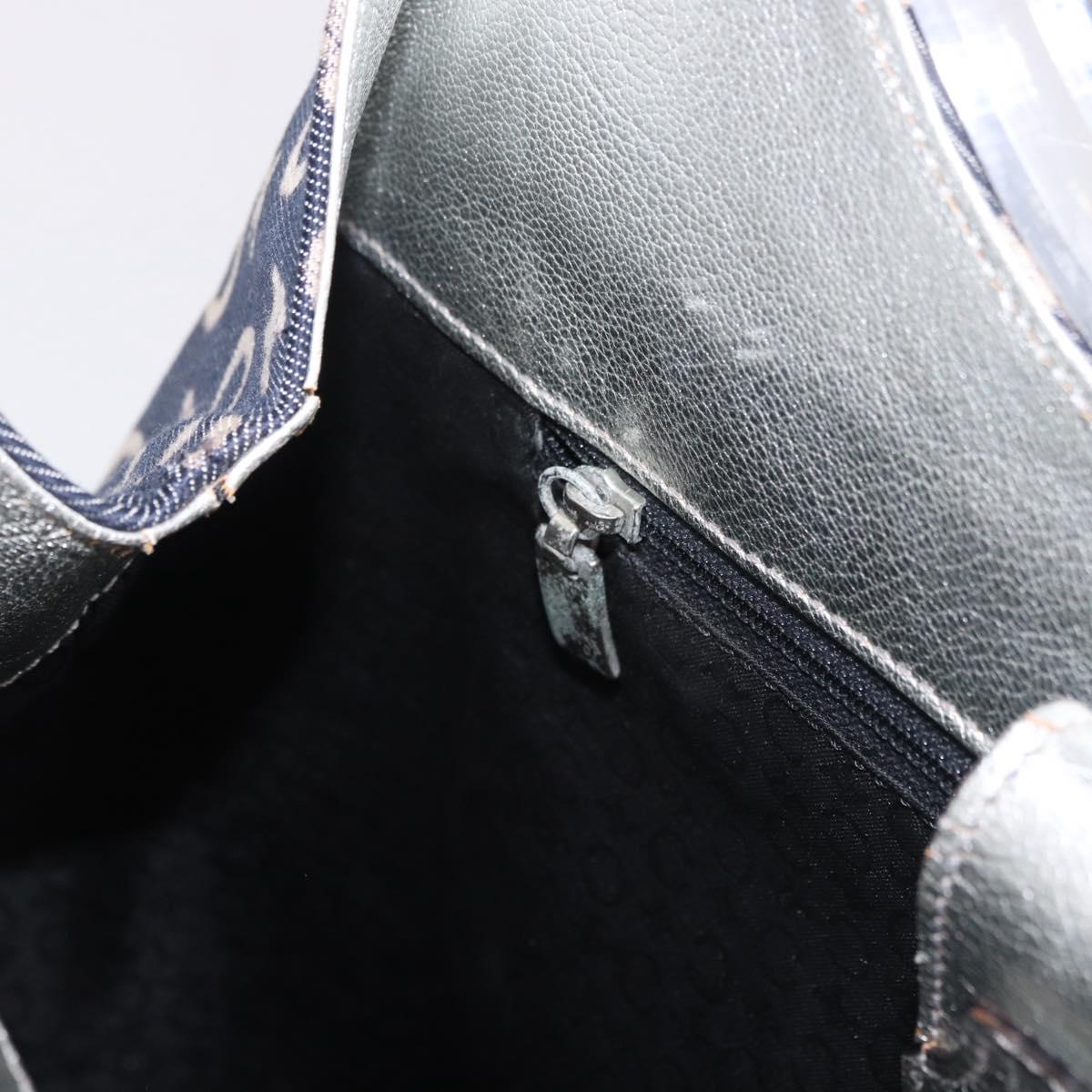 CELINE C Macadam Canvas Hand Bag Navy Auth 187648V